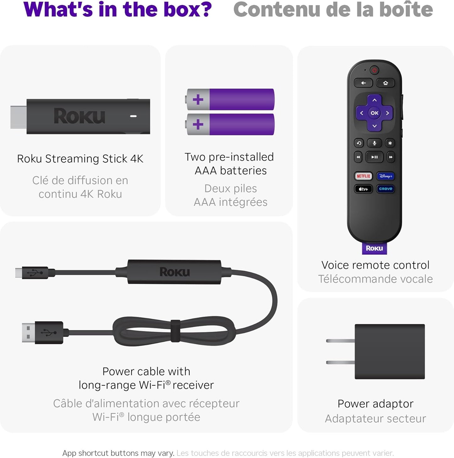 Roku Streaming Stick 4K | Streaming Device 4K/HDR/Dolby Vision with Voice Remote with TV Controls and Long-Range Wi-Fi (Renewed)