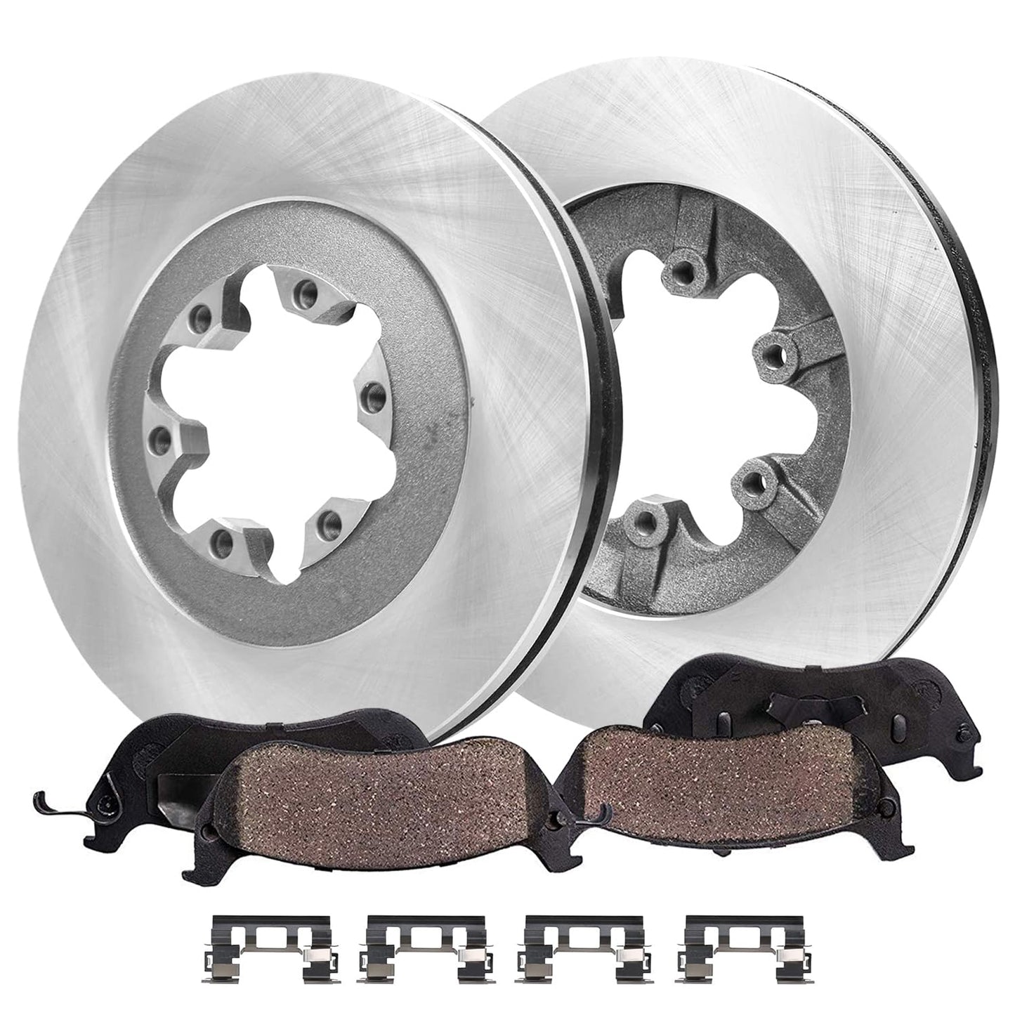 Detroit Axle - Front Brake Kit for Chevy 2012-2017 Sonic 2011-2015 Cruze 2016 Cruze Limited, Disc Brake Rotors Ceramic Brakes Pads Replacement 10.87" inch Front Rotor