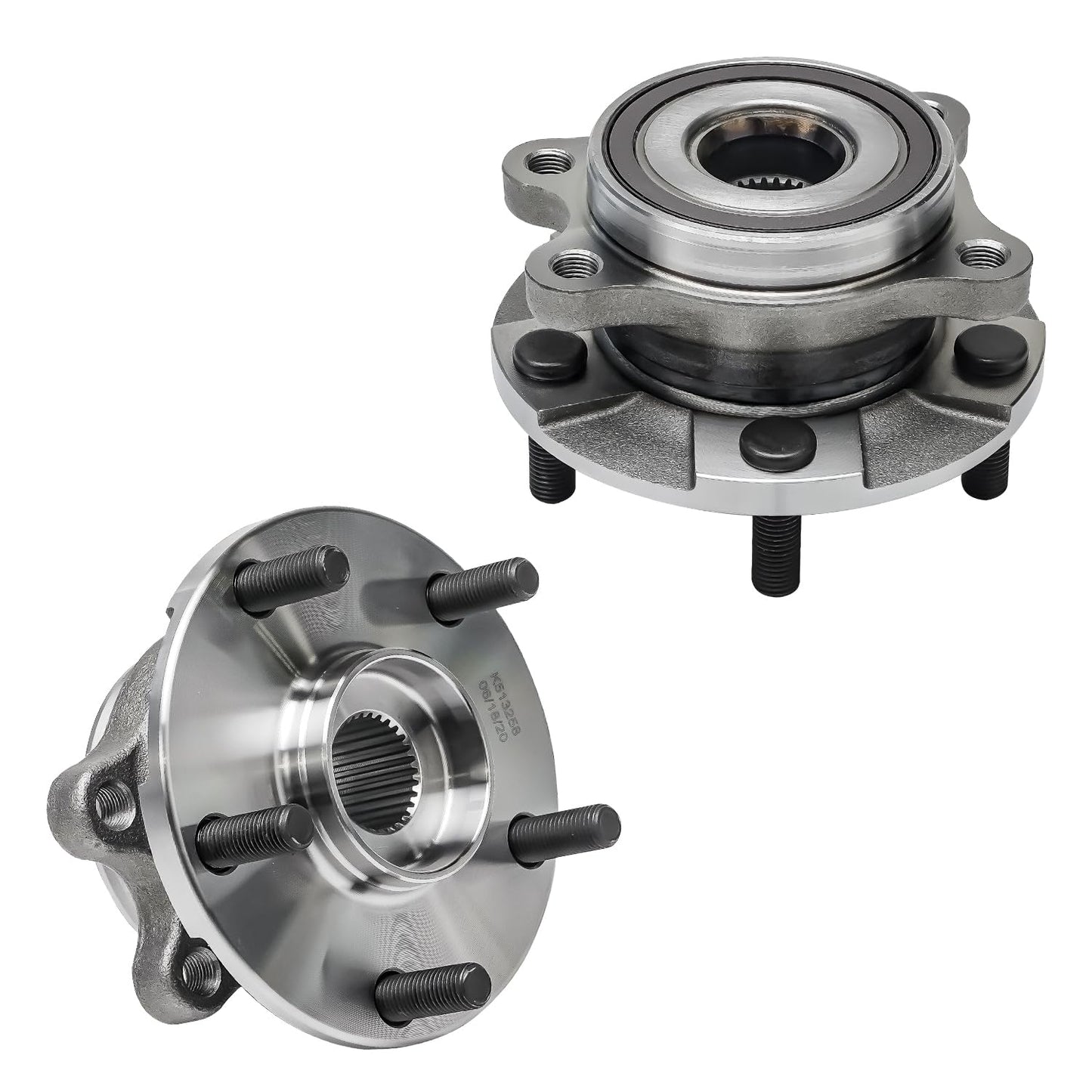 Detroit Axle - Pair 2WD Front Wheel Bearing Hub Assembly for 99-06 Chevy Silverado Sierra 1500, 00-06 Suburban 1500 Tahoe Yukon GMC Yukon XL 1500, 02-06 Cadillac Escalade 6 Lugs [with ABS]