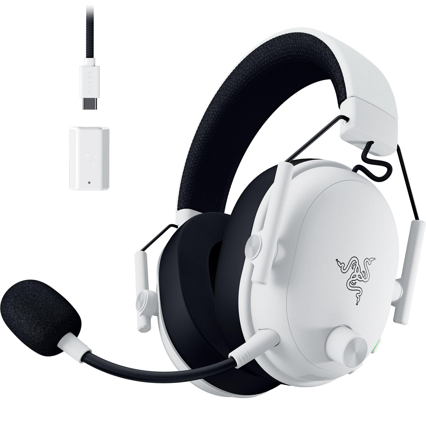 Razer BlackShark V3 Wireless Gaming Headset for PC: 50mm Drivers - Super Wideband Mic - 2.4 GHz, Bluetooth, USB - Works with Mac, PS5, Nintendo Switch, Smartphone - 70 Hr Battery - Black
