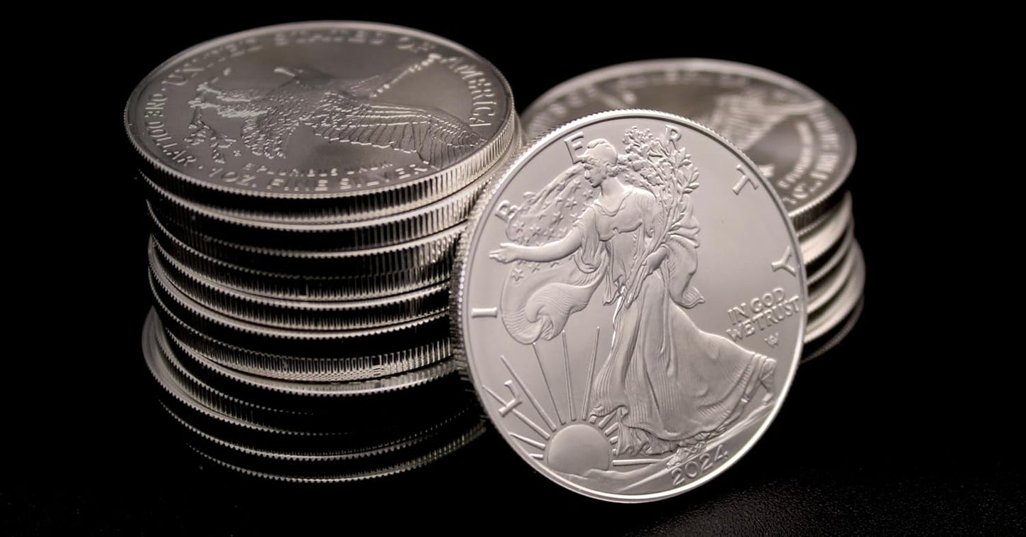 1986 - Present (Random Year) 1 oz American Silver Eagle Coin Brilliant Uncirculated (Type 1 or 2) with Certificate of Authenticity $1 Seller BU