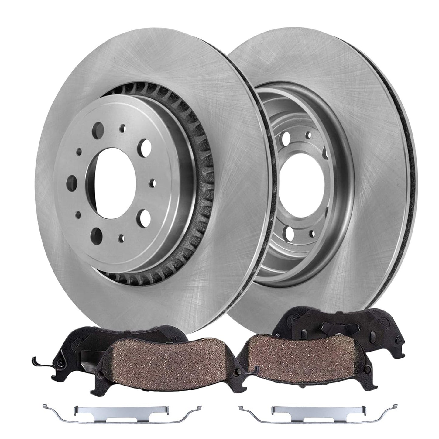 Detroit Axle - Front Brakes Kit for Chevrolet Equinox Impala Malibu Buick Regal LaCrosse Allure GMC Terrain Saab 9-5 Disc Brake Rotors Ceramic Brakes Pads : 12.64'' inch Rotor
