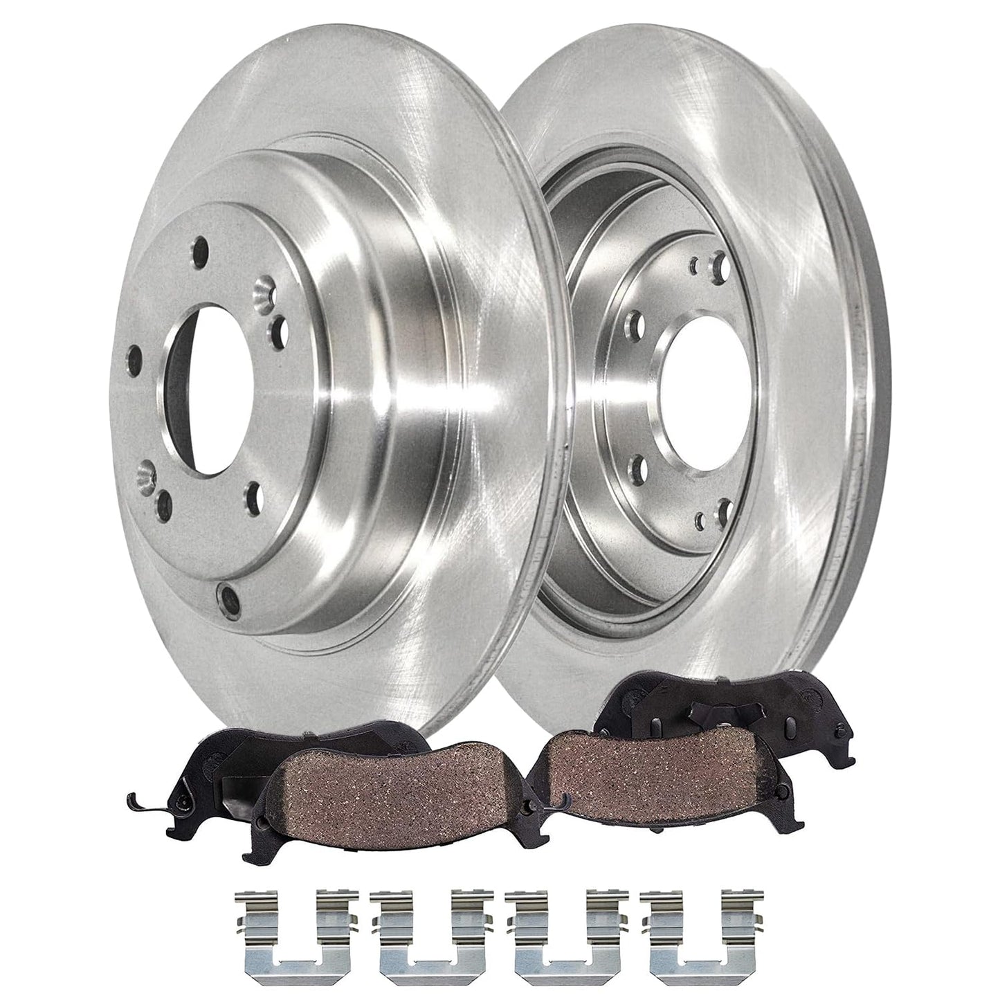 Detroit Axle - Front Brake Kit for Chrysler 300 Dodge Challenger Charger Magnum Replacement Disc Brakes Rotors and Ceramic Brake Pads : 12.6" inch Rotor