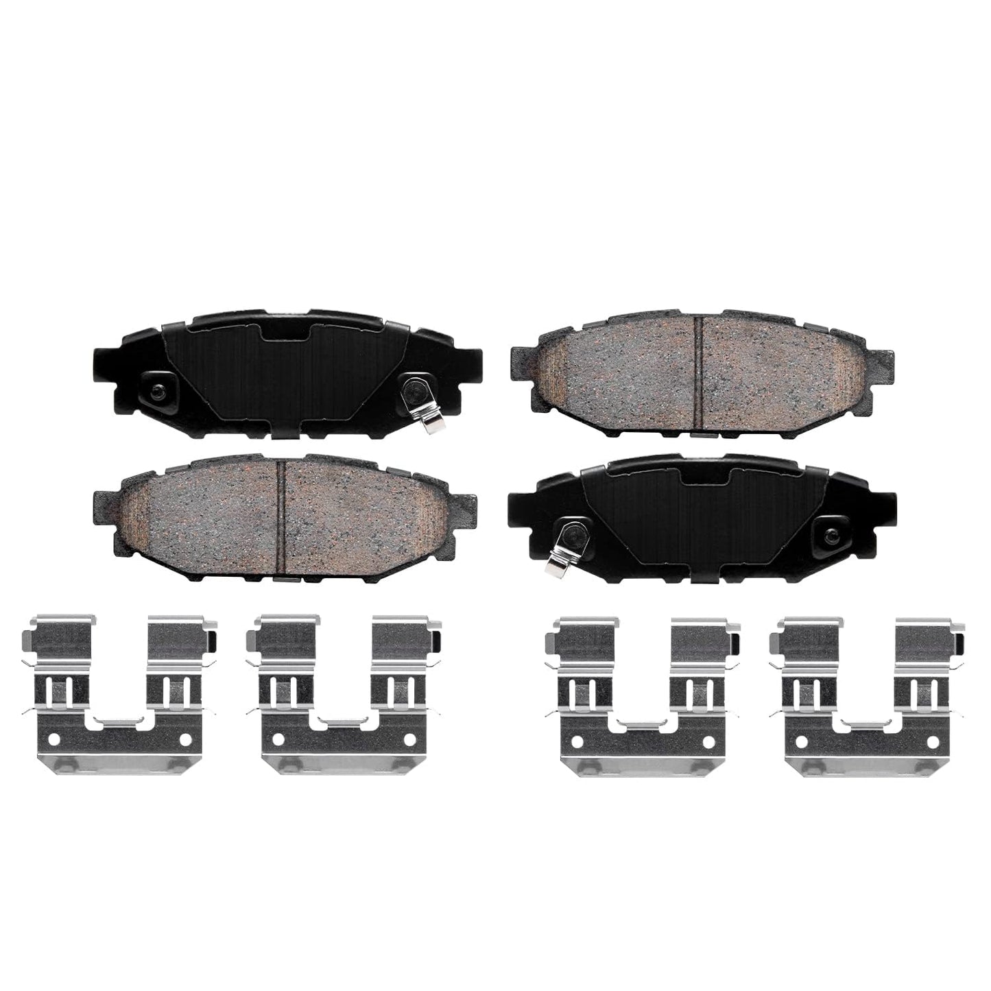 Detroit Axle - Front Brake Kit for 2003-2010 Honda Accord Disc Brake Rotors Ceramic Brakes Pads w/Hardware 2004 2005 2006 2007 2008 2009 Replacement [11.10 inch Rotors]