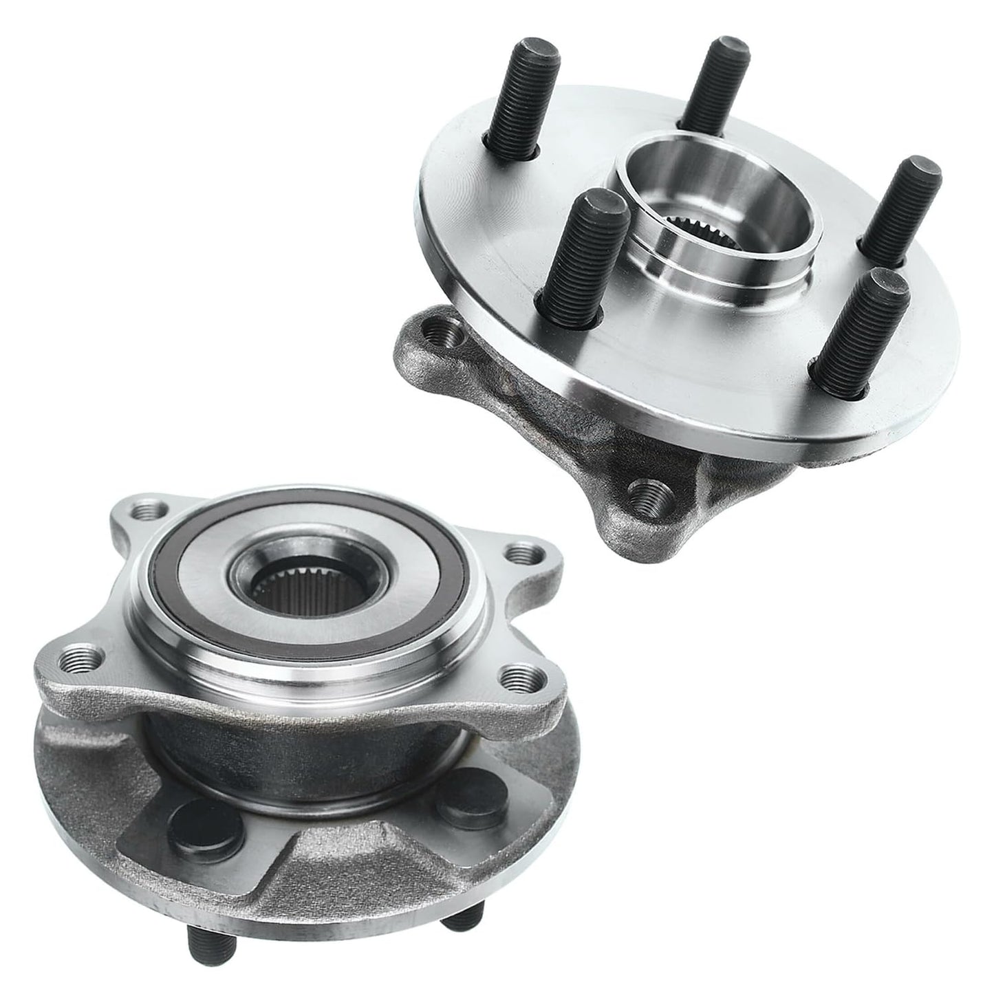 Detroit Axle - 2 Front Wheel Bearing Hub Assembly for Chevy Malibu 2013-2015 Impala 14-17, for Buick Lacrosse Regal 11-17 Cadillac XTS CTS 14-16, for GMC Terrain Equinox 10-17, 5 Lugs Replacement
