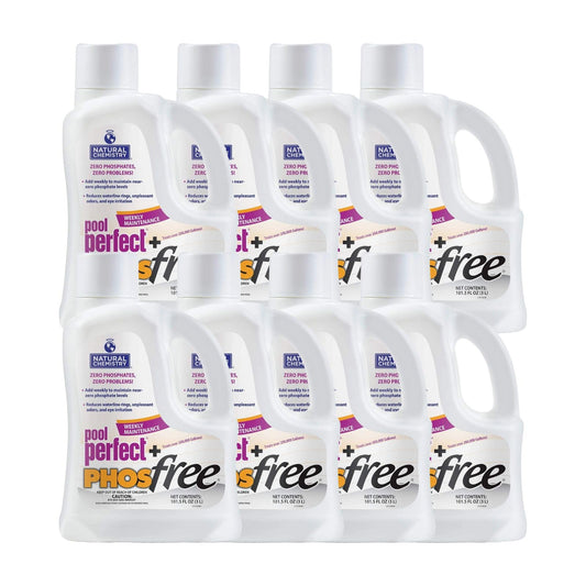 Natural Chemistry Pool Perfect + Phosfree, 3 Liter, Single Pack | Phosphate Remover, Reduces Waterline Rings, Unpleasant Odors & Eye Irritation