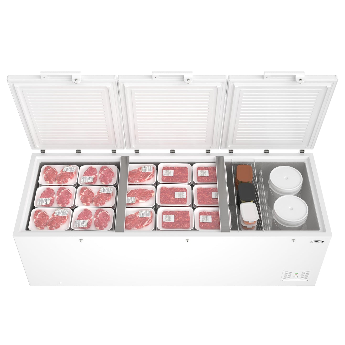 KoolMore SCF-20C Chest Freezer, 20 cu. Ft, White