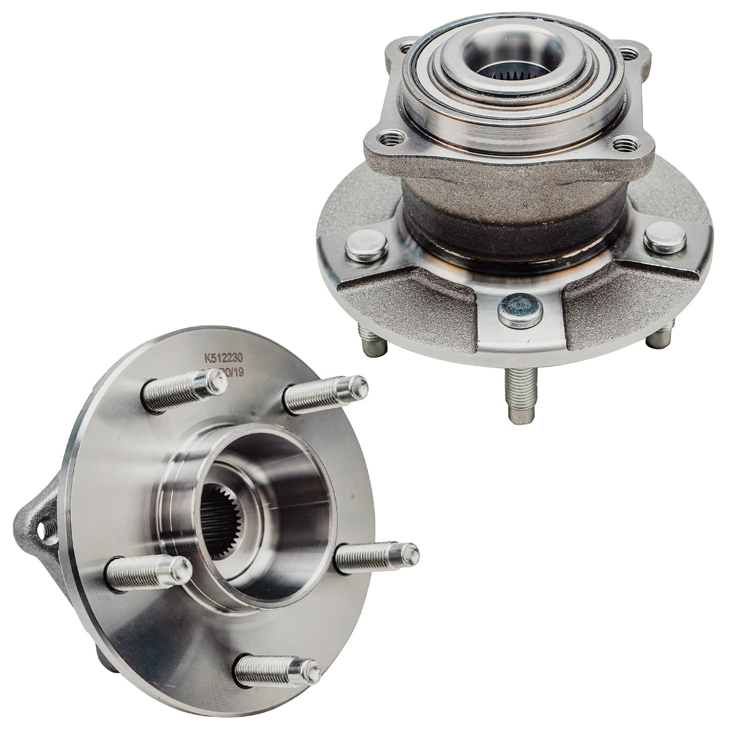 Detroit Axle - 2pc Front Wheel Bearing Hubs for 00-13 Chevy Impala Monte Carlo, 97-08 Pontiac Grand Prix, 06-11 DTS, 05-09 Buick Lacrosse, 06-11 Lucerne, 00-05 Lesabre, Pair Wheel Bearings and Hubs