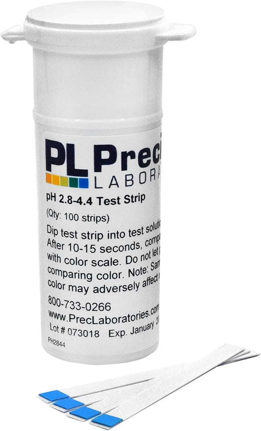 hBARSCI pH Test Strips for Wine Making, 2.8 to 4.4 Range, 100 Strips