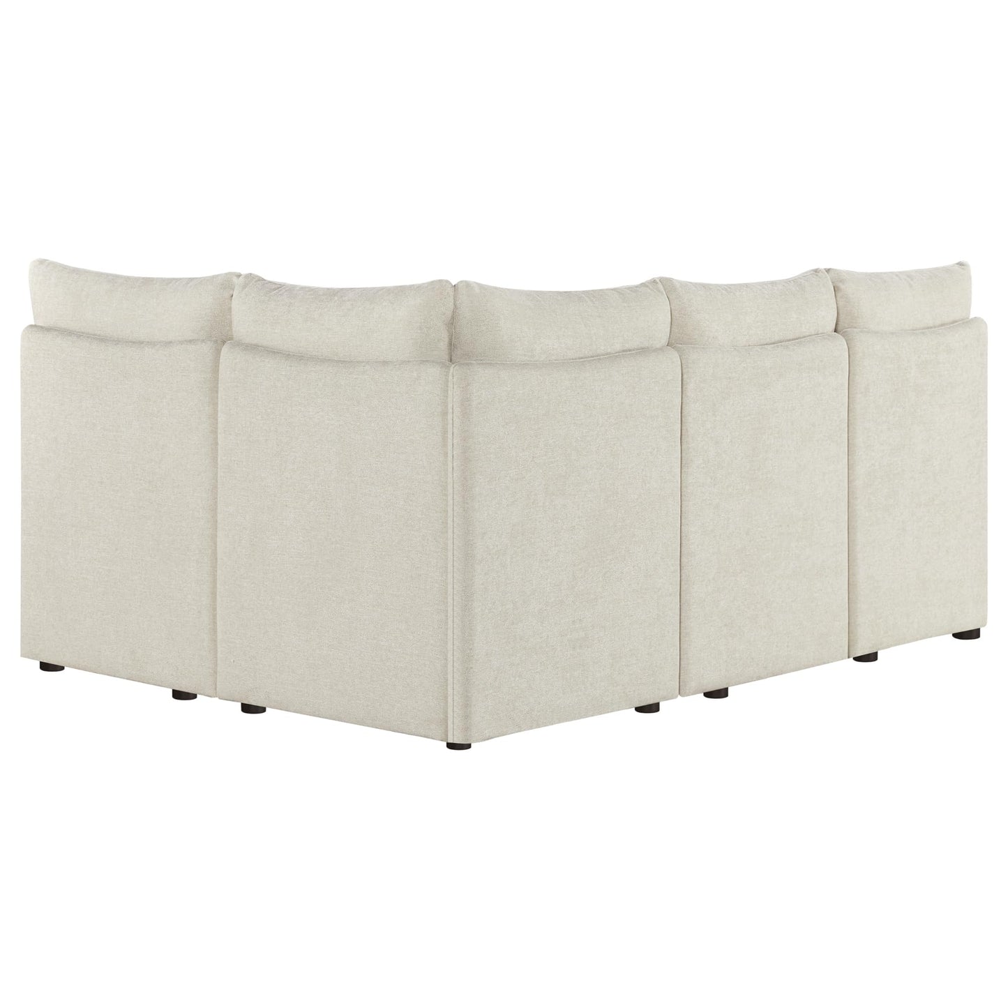 CHITA Breakfast Nook Bench with Storage, Upholstered Dining Bench with Back, Corner Kitchen & Dining Banquette Seating Nook, Dining Settee, L Shaped 4 Seats, Fabric in Linen