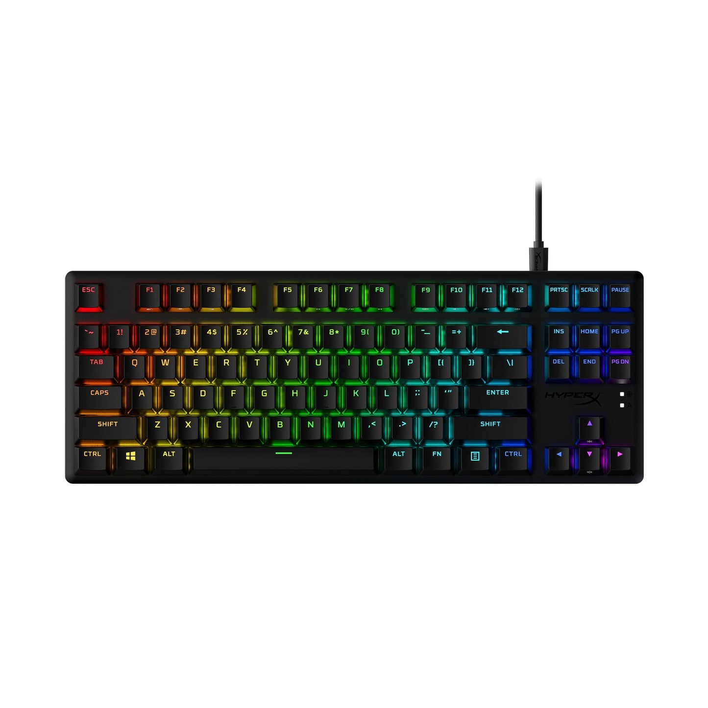 HyperX Alloy Origins 65 - Mechanical Gaming Keyboard – Compact 65% Form Factor - Linear Red Switch - Double Shot PBT Keycaps - RGB LED Backlit - NGENUITY Software Compatible,Black