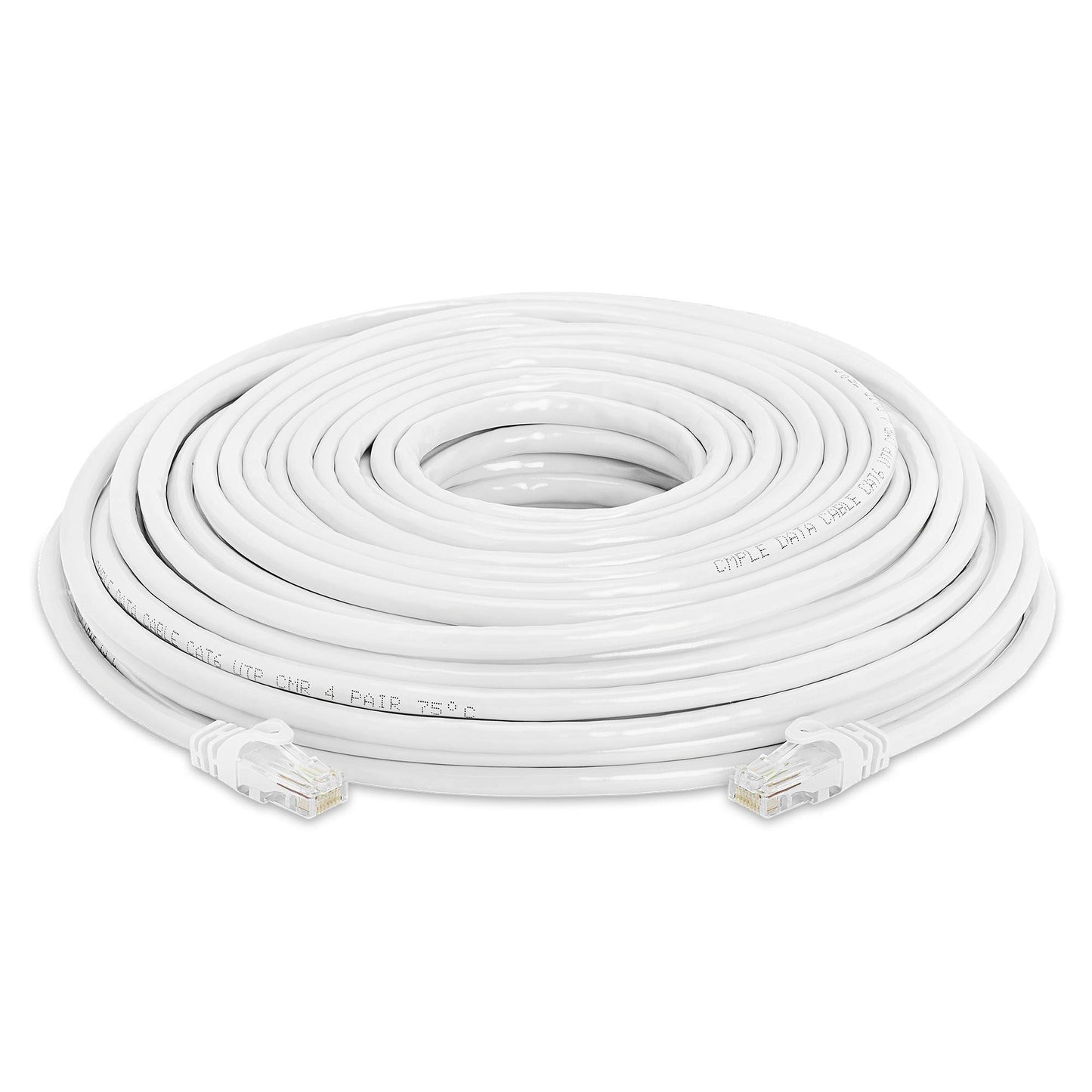 Cmple - RJ45 Cat-6 Ethernet Patch Internet Cable, High Speed Cat6 Network Cable 10 Gigabit, Cat 6 Ethernet LAN Cord with Gold Plated RJ45 Connectors - 5 Feet Yellow