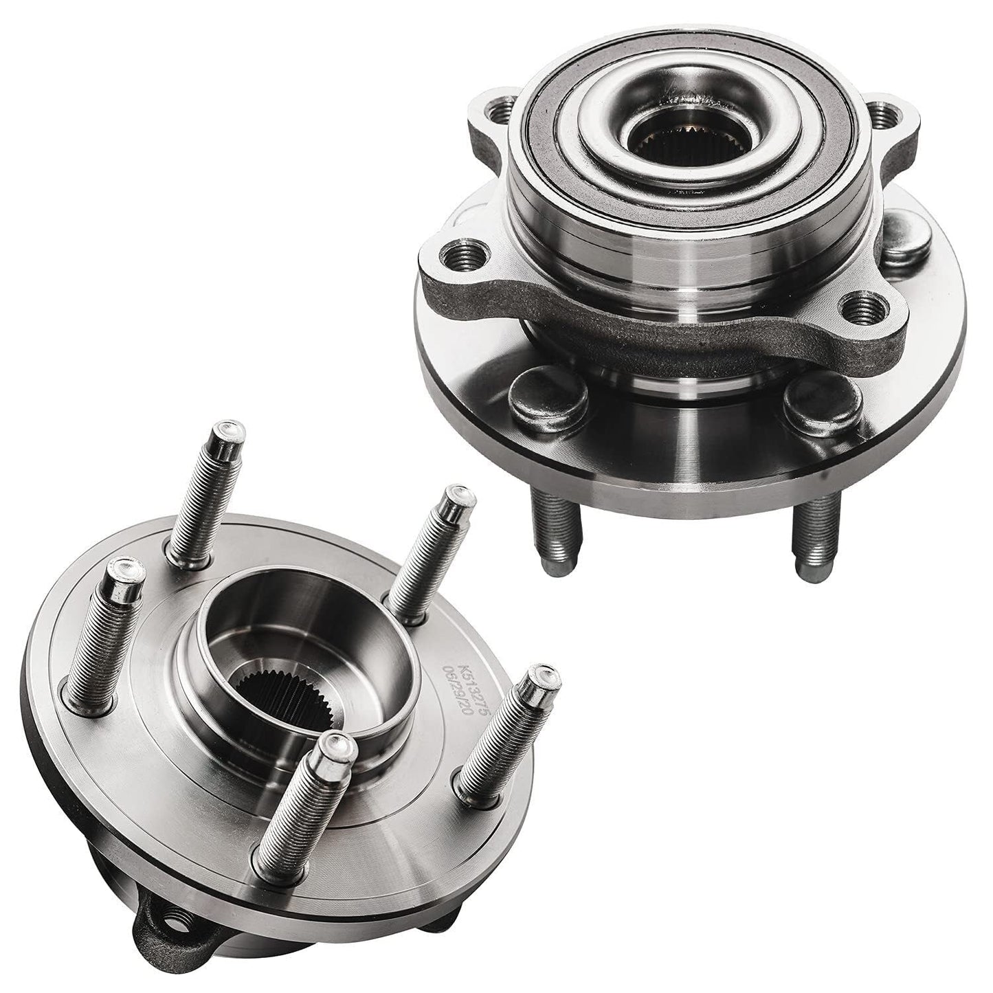 Detroit Axle - Brake Kit for Chevy Silverado Sierra 1500 Tahoe Yukon XL Suburban Escalade Drilled & Slotted Brake Rotors Ceramic Brakes Pads Replacement : 12.99" inch Front & 13.58" inch Rear Rotor