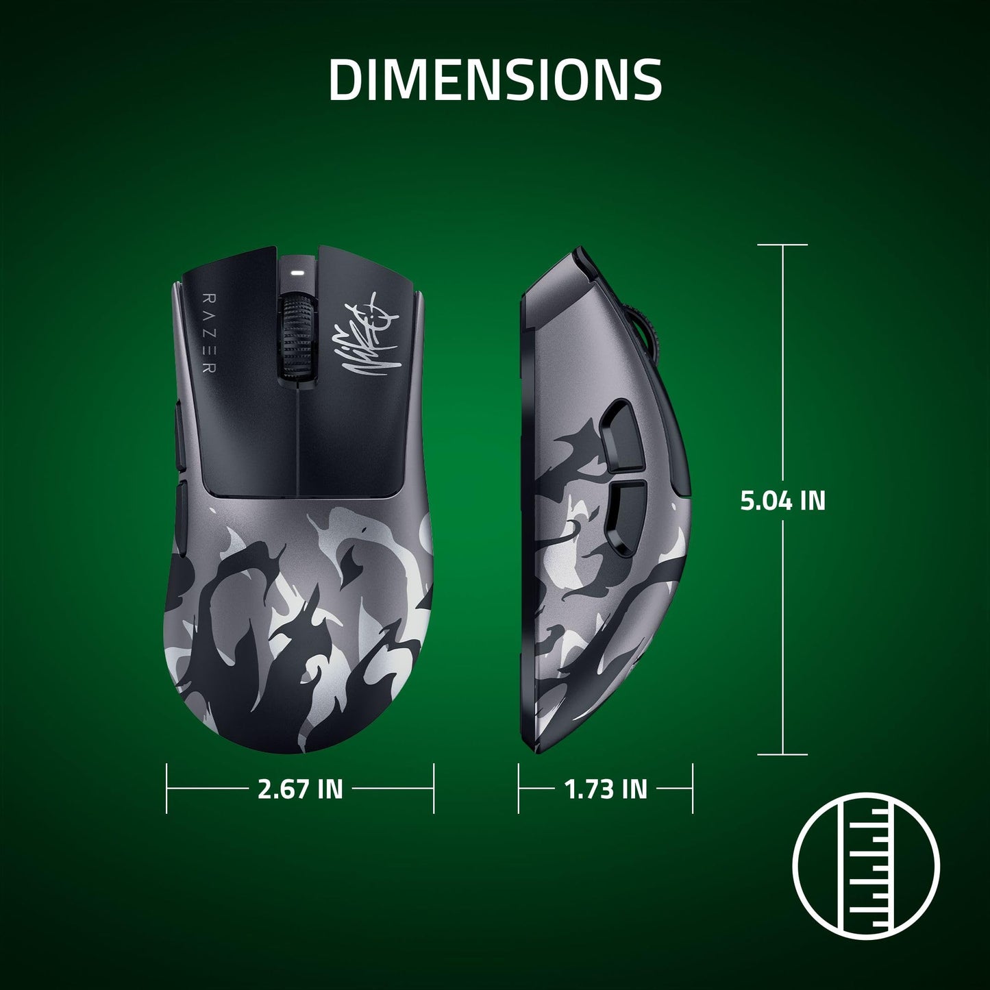 Razer DeathAdder V4 Pro Wireless Gaming Mouse: 56g Lightweight - HyperSpeed Wireless Gen-2 - Optical Scroll Wheel - Optical Switches Gen-4 - Focus Pro 45K Sensor Gen-2 - Up to 150 Hr Battery - Black