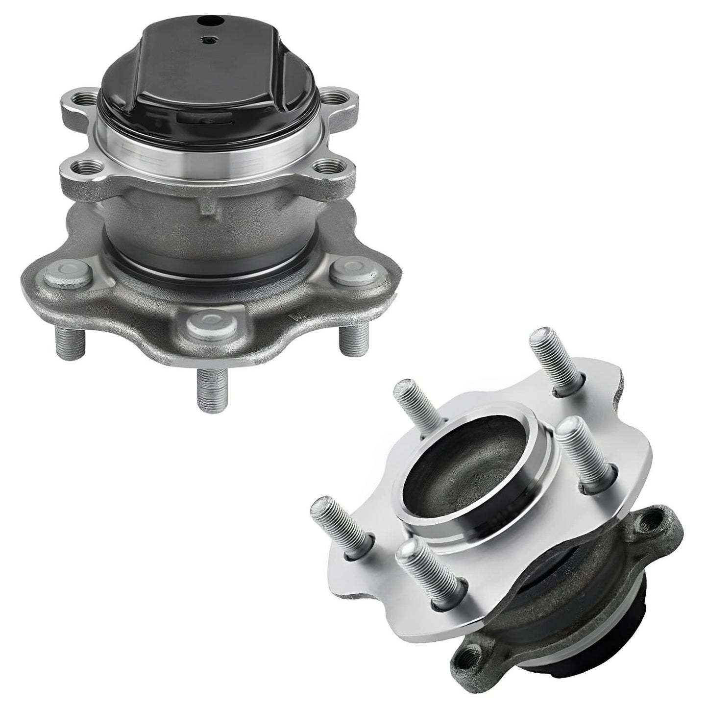 Detroit Axle - 2pc Front Wheel Bearing Hubs for 00-13 Chevy Impala Monte Carlo, 97-08 Pontiac Grand Prix, 06-11 DTS, 05-09 Buick Lacrosse, 06-11 Lucerne, 00-05 Lesabre, Pair Wheel Bearings and Hubs