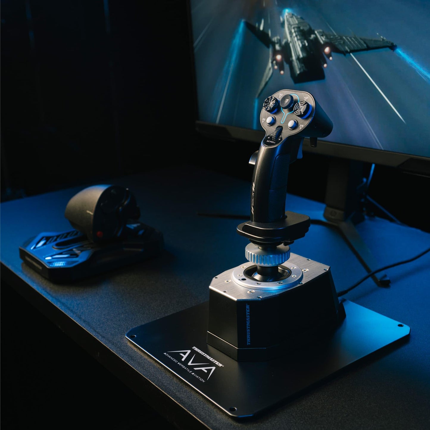 Thrustmaster Sol-R2 HOSAS Dual Space Combat Flight Joystick Set - PC | 88 programable actions buttons, 2 detachable grips, 2 throttles, zero drift, interchangeable rests, backlit sci-fi design
