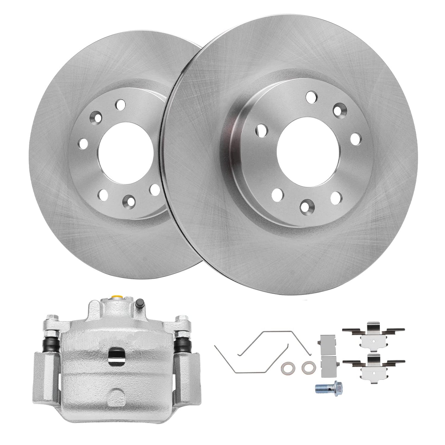 Detroit Axle - Front Brake Kit for 07-17 Toyota Lexus Camry ES350, 08-18 Avalon ES300h, 2008 2009 2010 2011 2012 2013 2014 2015 2016 2017 2018 Replacement Brakes Rotors Ceramic Brake Pads