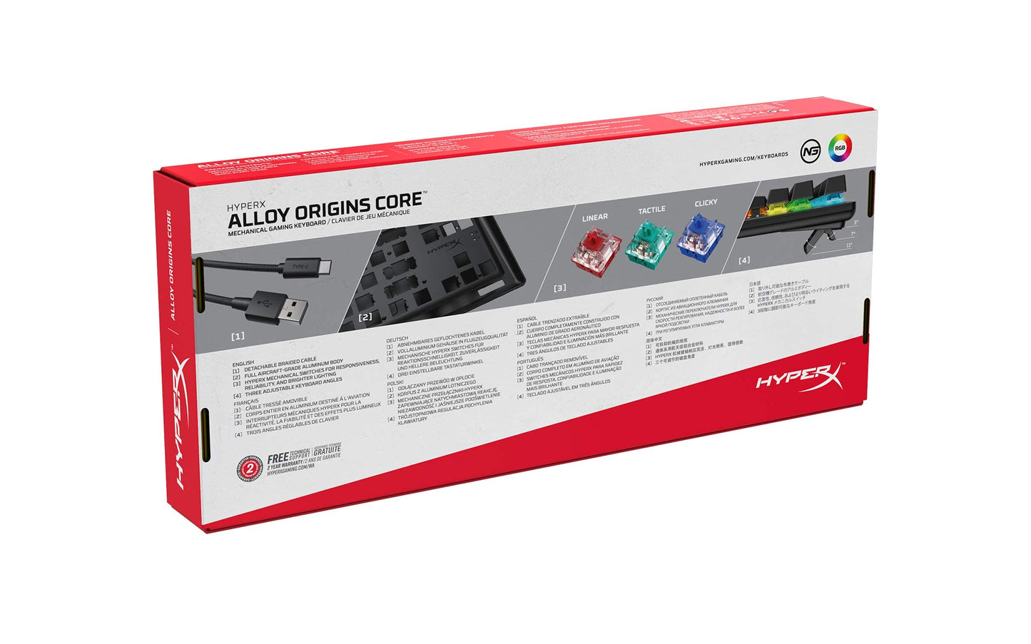 HyperX Alloy Origins 65 - Mechanical Gaming Keyboard – Compact 65% Form Factor - Linear Red Switch - Double Shot PBT Keycaps - RGB LED Backlit - NGENUITY Software Compatible,Black