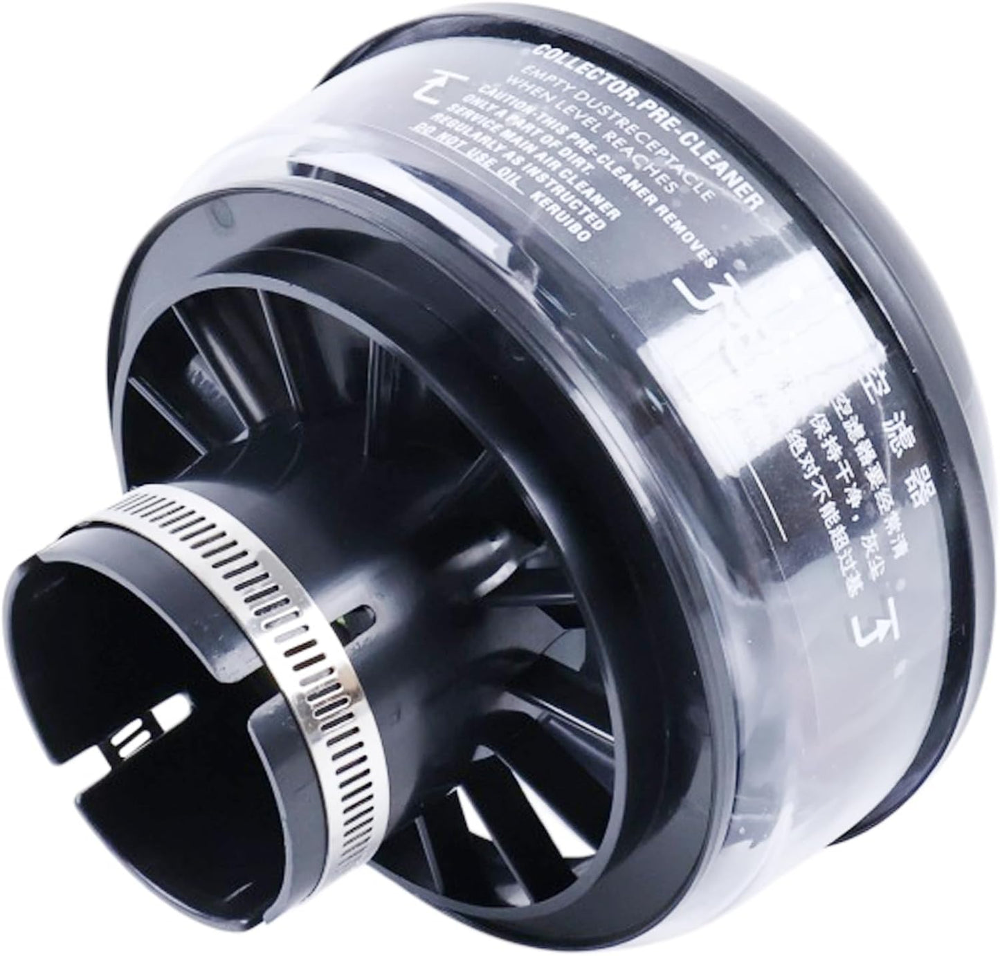 Air Pre-Cleaner Assembly D3NN9A660E 81824759 1682798M1 2.5" Inlet OD 7" Bowl for Ford New Holland Massey Ferguson Tractors 230 240 250 253 263 David Brown 1210 for H001251