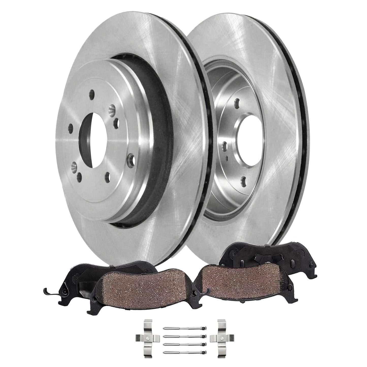 Detroit Axle - Front Brake Kit for Chevrolet GMC Silverado Suburban Sierra Savana Yukon XL 1500 Tahoe Cadillac Escalade Disc Brake Rotors Ceramic Brakes Pads Replacement : 12" inch Rotor