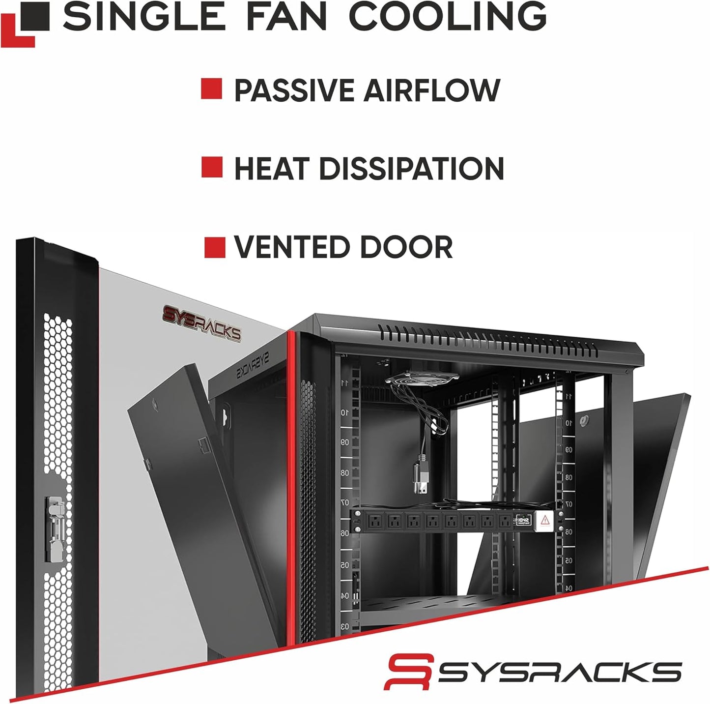 12U Server Rack Cabinet 35" Deep, Pre-Configured Network Enclosure on Wheels with PDU, Fan & Shelf, Lockable IT Rack for Small Business, Office & AV Equipment