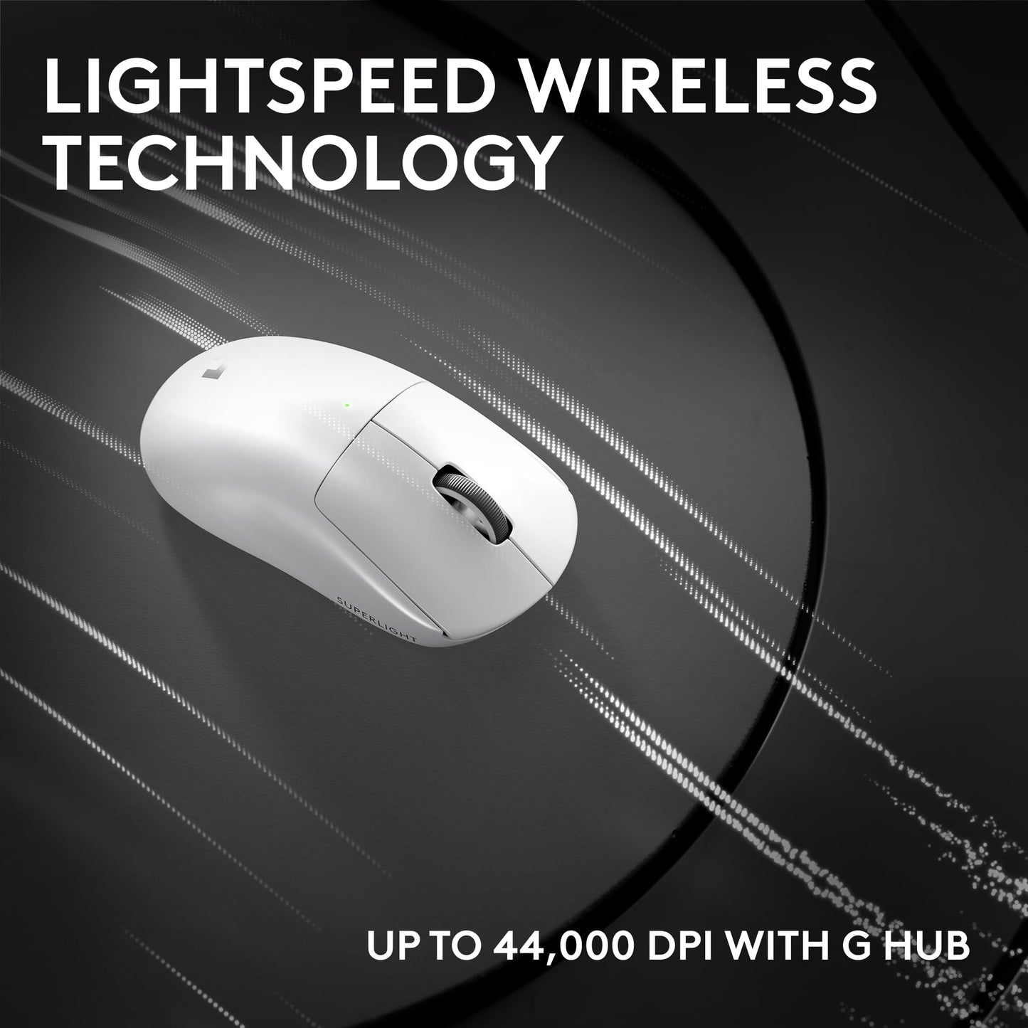 Logitech G PRO X Superlight 2 Wireless Gaming Mouse - Black | 60g, Symmetrical Shape, <8 kHz Polling, 44K DPI, PowerPlay Wireless Charging Supported, USB-C, 5 Buttons, For PC/Mac