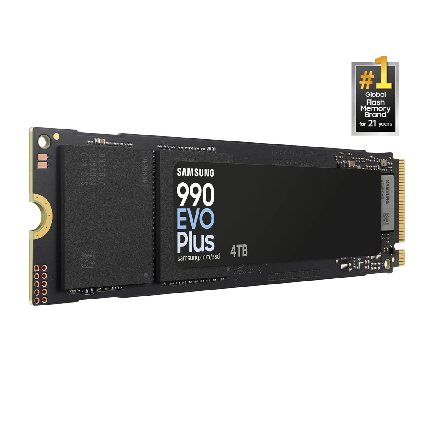 Samsung 990 EVO Plus SSD 4TB, PCIe Gen 4x4 | Gen 5x2 M.2, Speeds Up-to 7,250 MB/s, Upgrade Storage for PC/Laptops, HMB Technology and Intelligent Turbowrite 2.0, (MZ-V9S4T0B/AM)