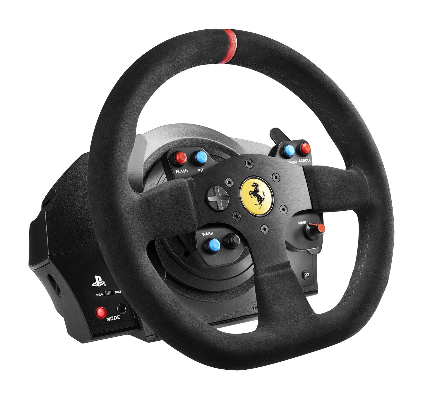 Thrustmaster T300RS GT Force Feedback Racing Wheel & 3 Pedal Set - PS5 & PC | Belt-driven motor, changeable rim, expandable with Thrustmaster shifters, for driving. farming simulators, cockpit ready