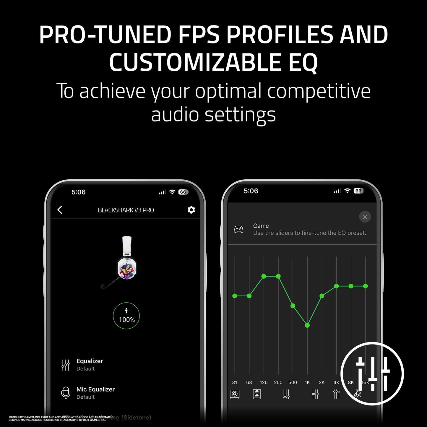 Razer BlackShark V3 Pro Wireless ANC Gaming Headset for PC: Full Band Mic - 50mm Drivers - 2.4 GHz, Bluetooth, USB, 3.5mm - Works with Mac, PS5, Nintendo Switch, Smartphone - 70 Hr Battery - Black