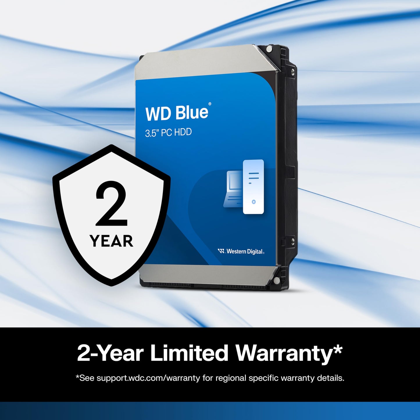 Western Digital 2TB WD Blue Mobile Hard Drive HDD - 5400 RPM, SATA 6 Gb/s, 128 MB Cache, 2.5" - WD20SPZX