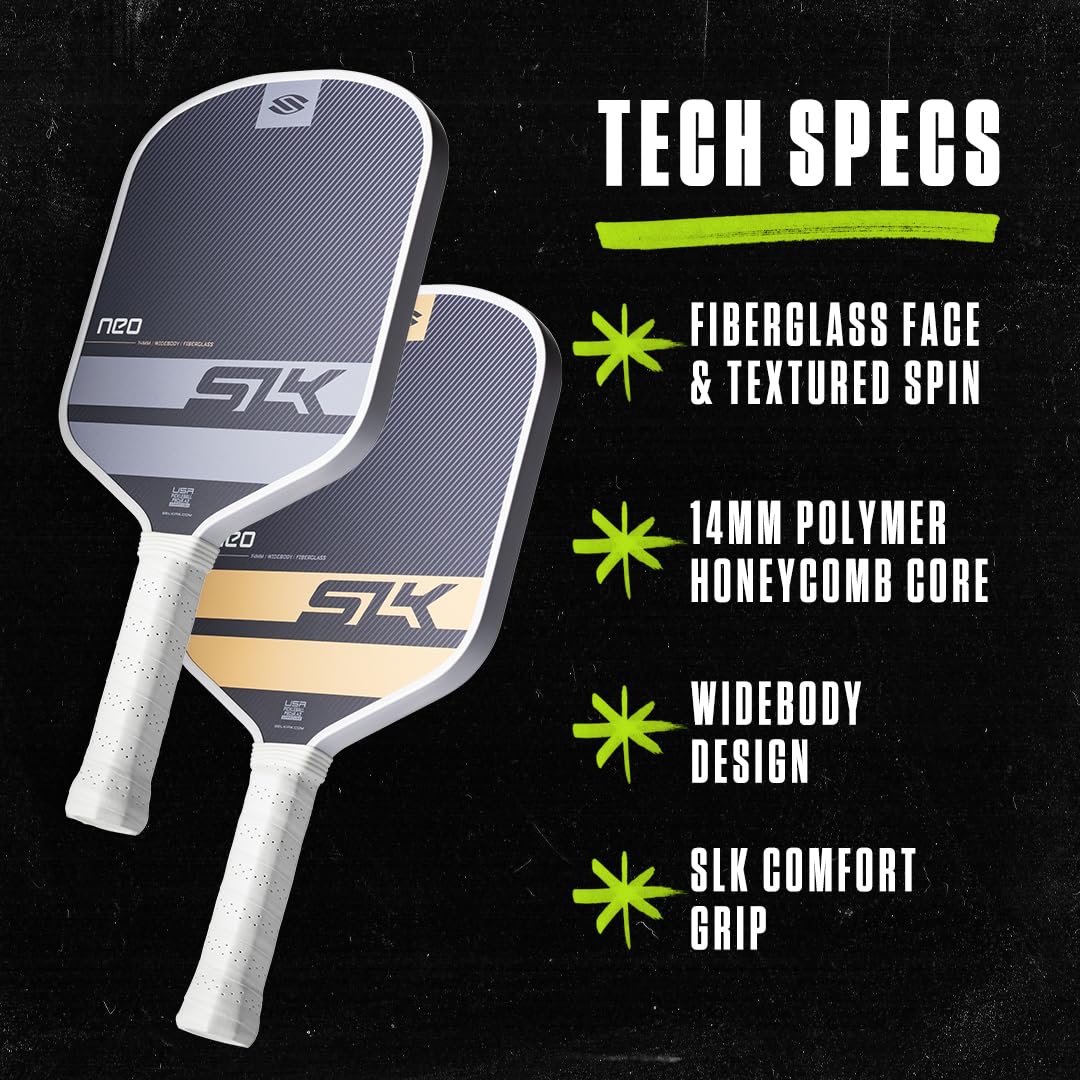 Selkirk Sport SLK Pickleball Paddles Set of 2 | Designed in The USA | Choose The SLK Neo Graphite, SLK Neo Fiberglass Pickleball Set or SLK Atlas Pickleball Bundle