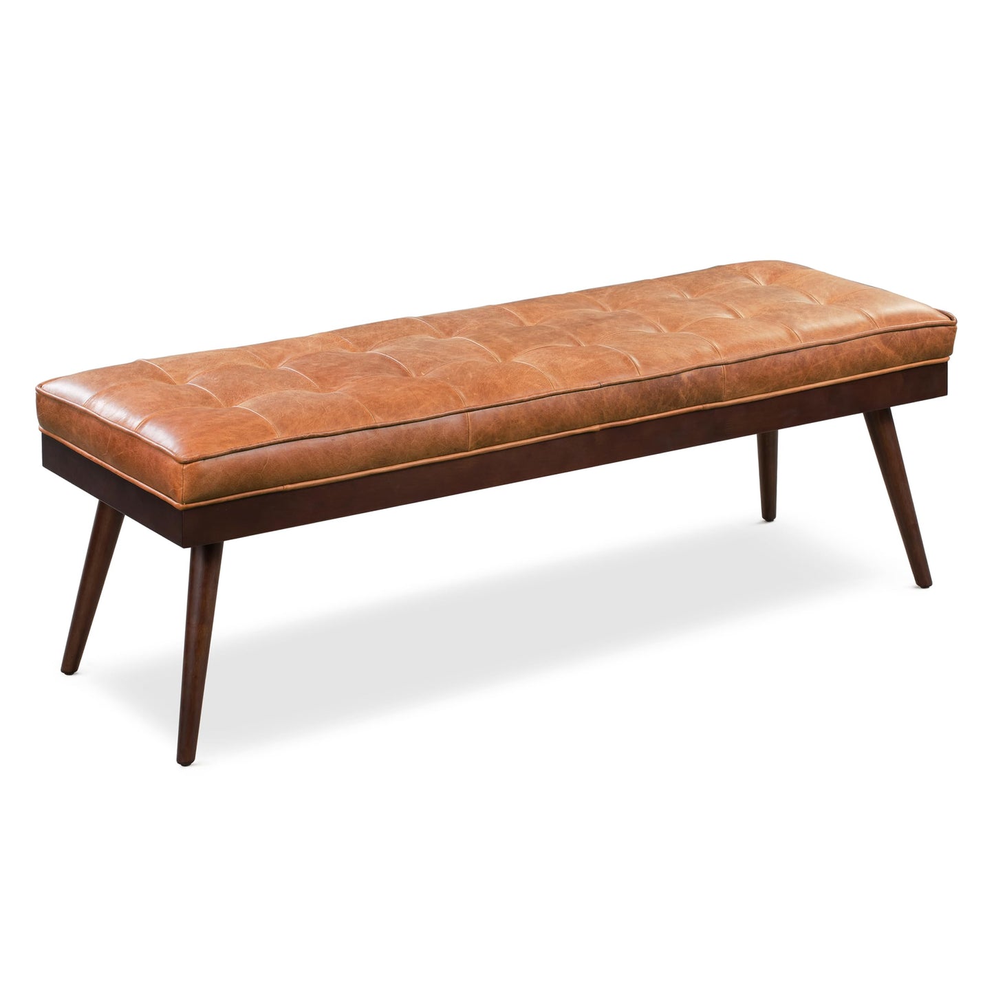 POLY & BARK Napa 82" Leather Pull‑Out Sleeper Sofa – Full‑Grain Italian Leather Upholstery,Tri‑Layer Mattress & Storage Console –Sophisticated Multi‑Functional Sofa Bed for Living Rooms & Guest Spaces