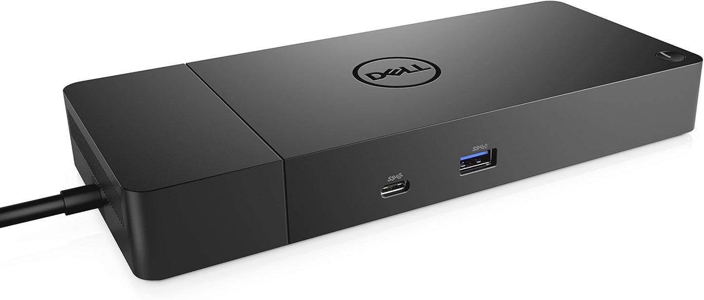 Dell Dock WD19S 180W WD19S-180W, Wired, USB 3.2, 0DELL-WD19S180W, 99111874 (WD19S-180W, Wired, USB 3.2 Gen 2 (3.1 Gen 2) Type-C, 10,100,1000 Mbit/s, Black, 5120 x 2880 Pixels, DC)