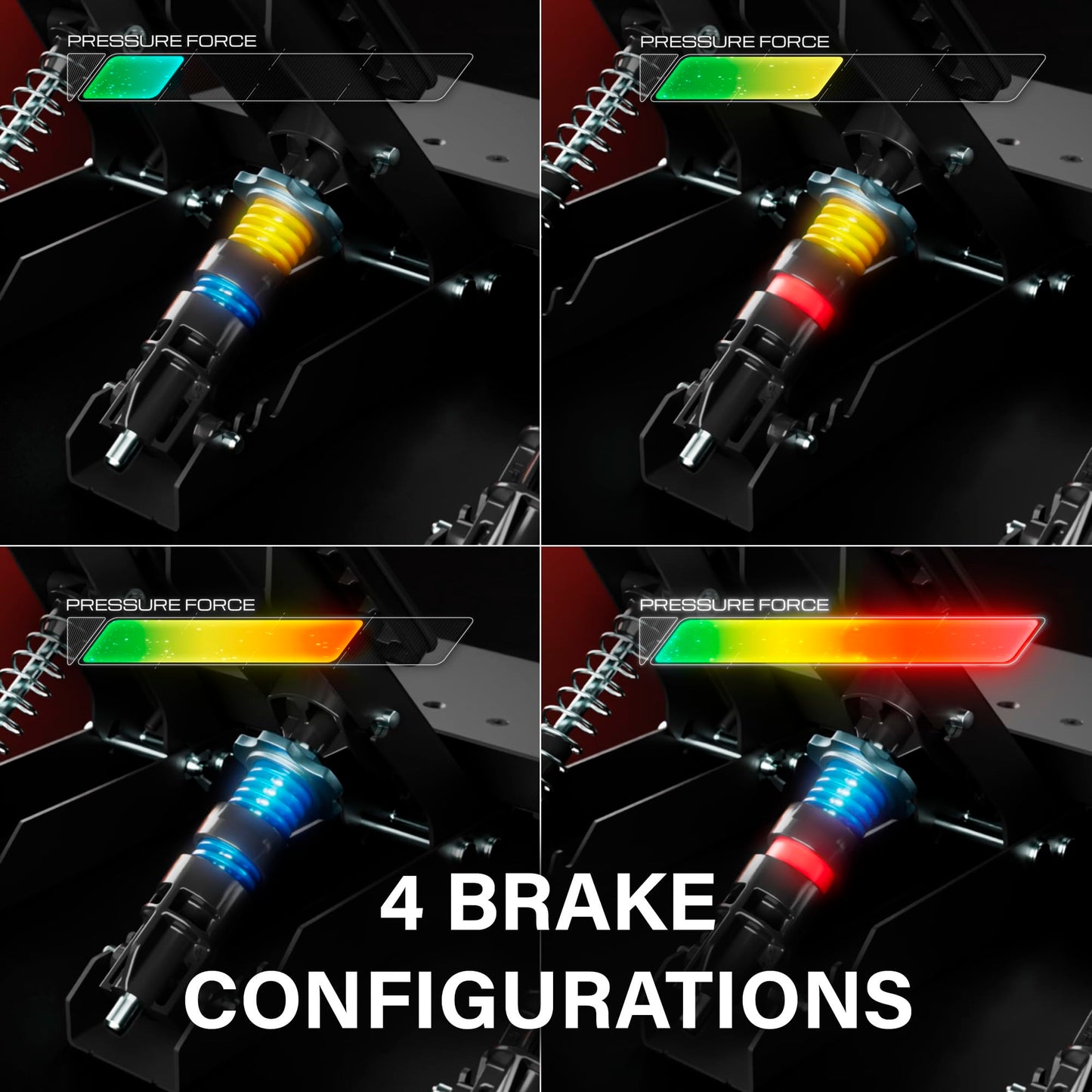 Thrustmaster Raceline Pedals III Modular Sim Racing Pedals - PS5, XBOX & PC | 3-pedal all-metal build, H.E.A.R.T sensors, 3 pressure adjustments, multiple springs, non-slip pads, load-cell upgrade ready