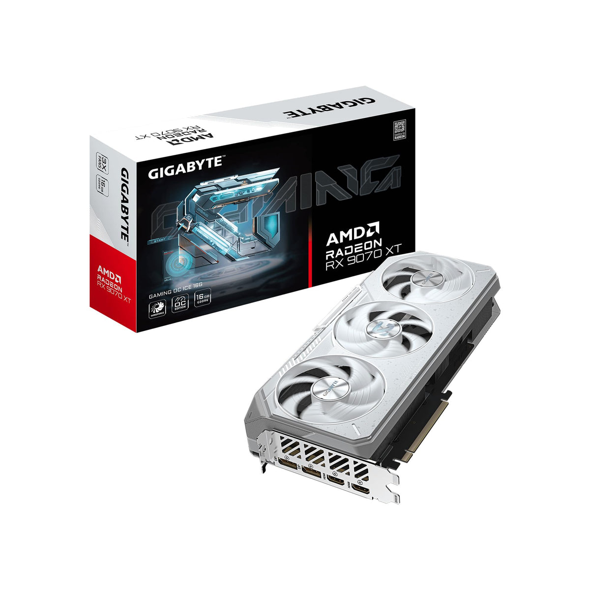 GIGABYTE Radeon RX 9070 XT Gaming OC 16G Graphics Card, PCIe 5.0, 16GB GDDR6, GV-R9070XTGAMING OC-16GD Video Card