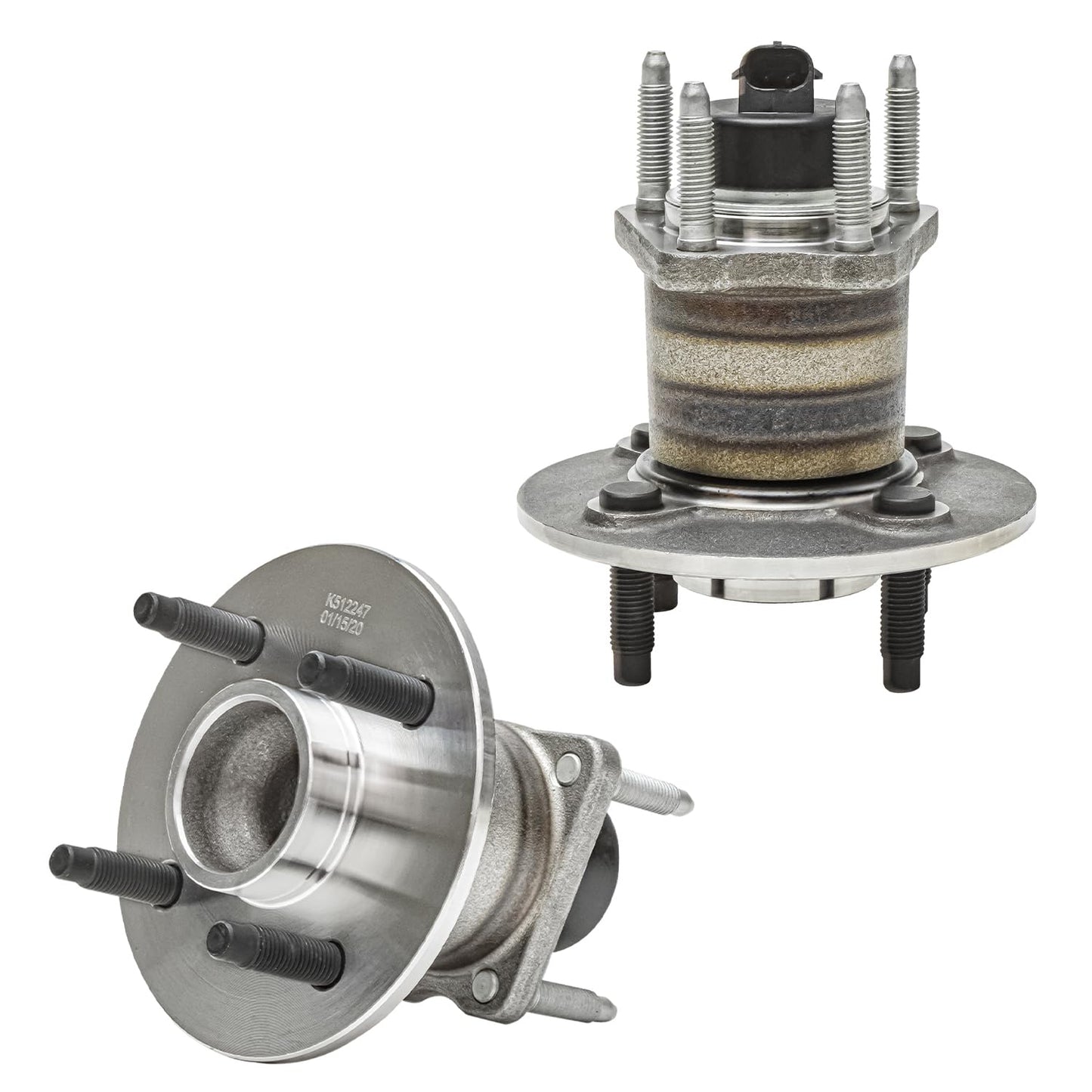 Detroit Axle - Pair 2WD Front Wheel Bearing Hub Assembly for 99-06 Chevy Silverado Sierra 1500, 00-06 Suburban 1500 Tahoe Yukon GMC Yukon XL 1500, 02-06 Cadillac Escalade 6 Lugs [with ABS]