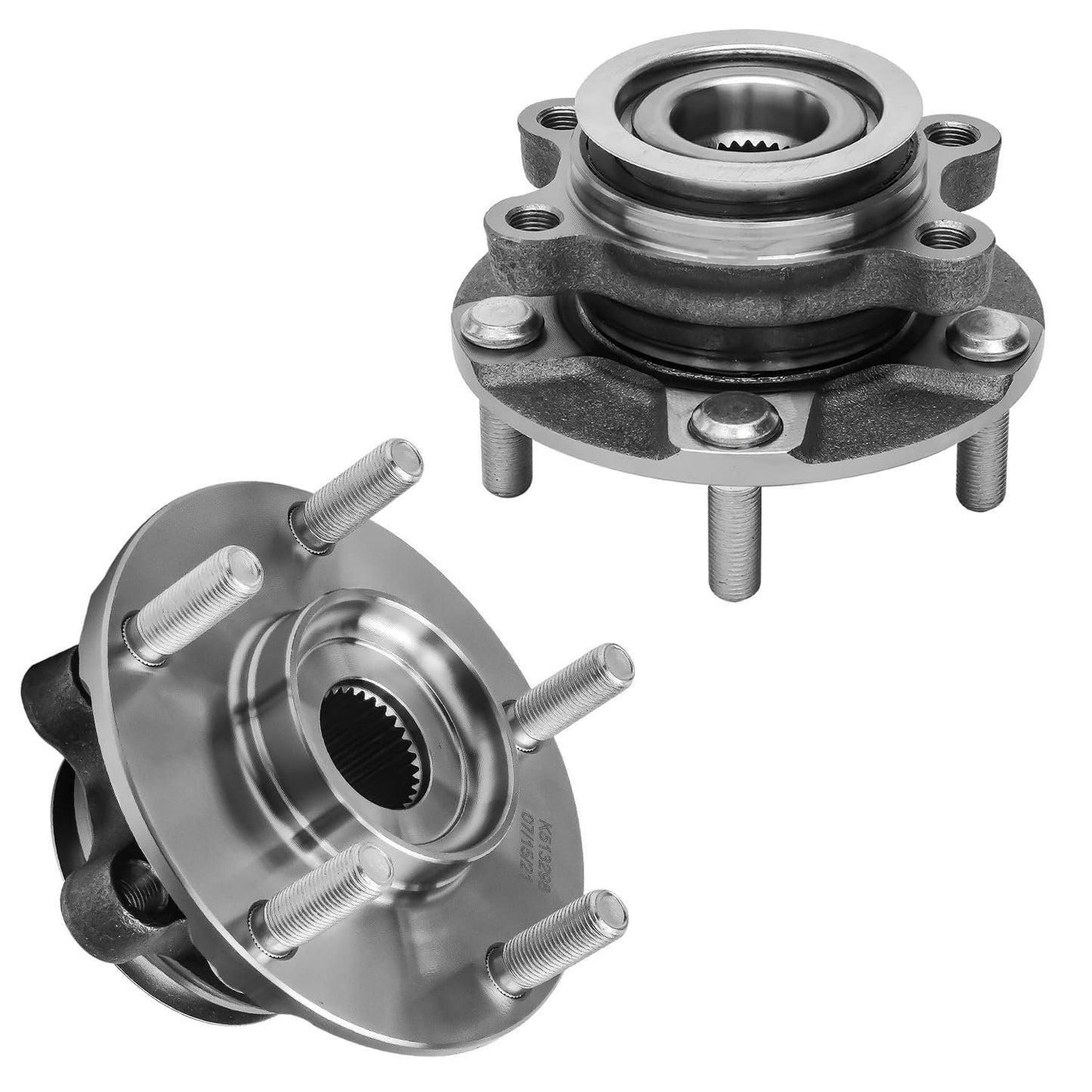 Detroit Axle - Pair 2WD Front Wheel Bearing Hub Assembly for 99-06 Chevy Silverado Sierra 1500, 00-06 Suburban 1500 Tahoe Yukon GMC Yukon XL 1500, 02-06 Cadillac Escalade 6 Lugs [with ABS]