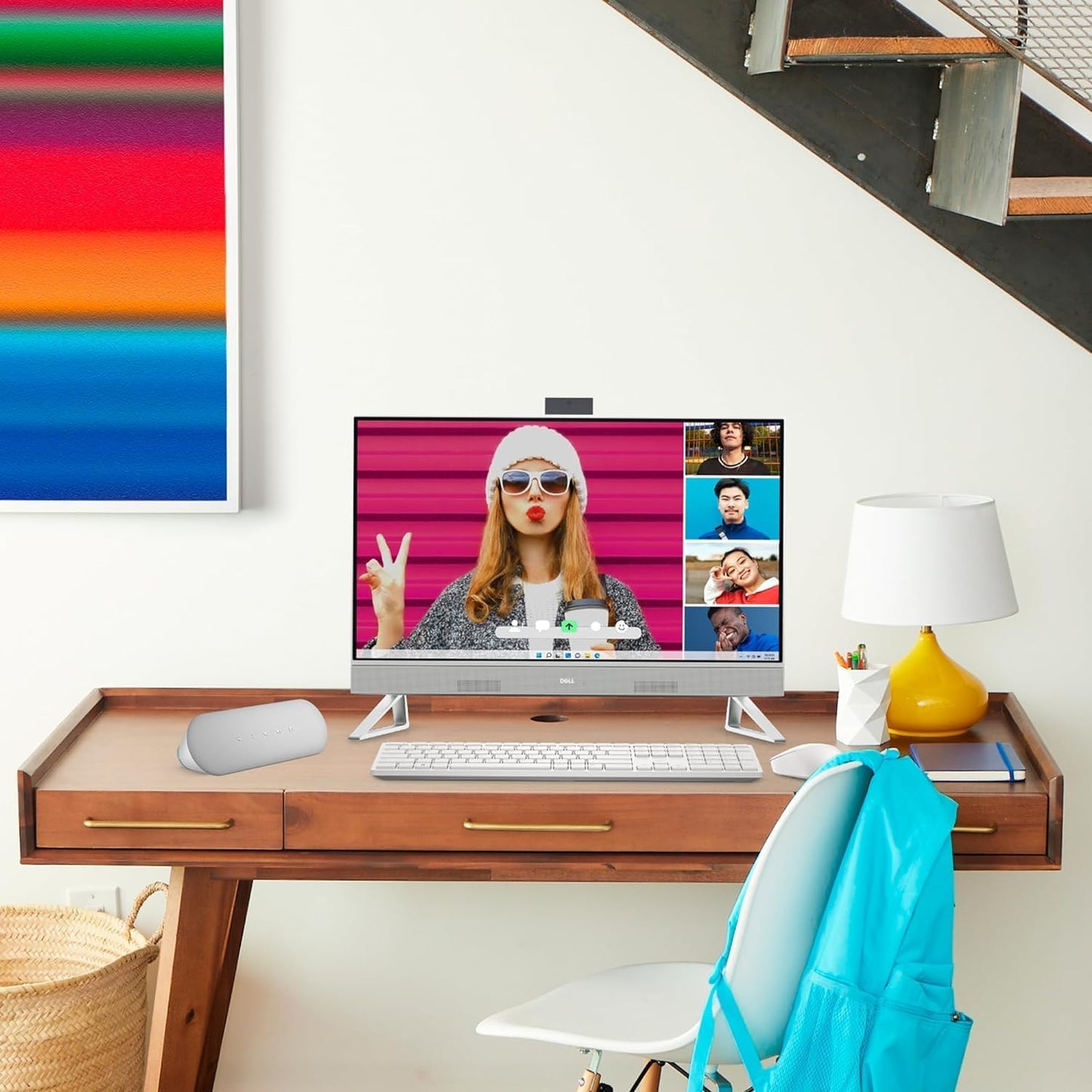 Dell All-in-One 24" FHD (1920 x 1080) Touchscreen Desktop, Intel Core 7 150U 10 Cores, 16GB RAM, 512GB SSD, Keyboard & Mouse, Wi-Fi 6, Bluetooth 5.3, Windows 11 Pro
