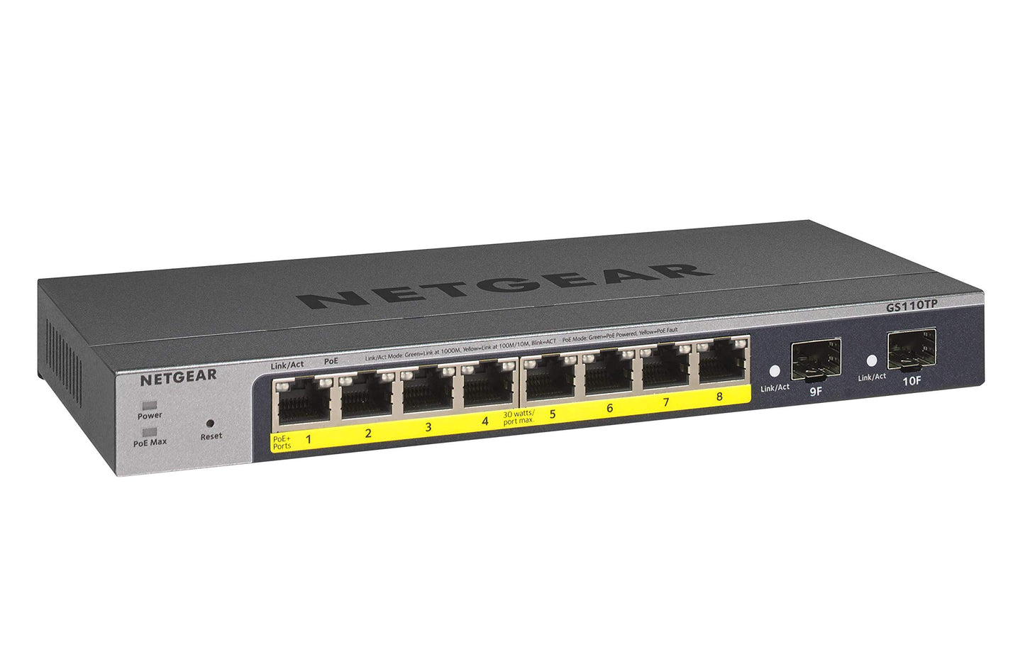 NETGEAR 52-Port PoE Gigabit Ethernet Smart Switch (GS752TPP) - Managed, Optional Insight Cloud Management, 48 x PoE+ @ 760W, 4 x 1G SFP, Desktop or Rackmount