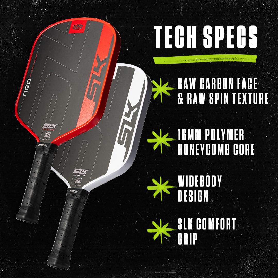 Selkirk Sport SLK Pickleball Paddles Set of 2 | Designed in The USA | Choose The SLK Neo Graphite, SLK Neo Fiberglass Pickleball Set or SLK Atlas Pickleball Bundle