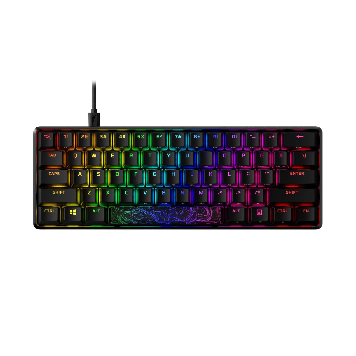 HyperX Alloy Origins 65 - Mechanical Gaming Keyboard – Compact 65% Form Factor - Linear Red Switch - Double Shot PBT Keycaps - RGB LED Backlit - NGENUITY Software Compatible,Black