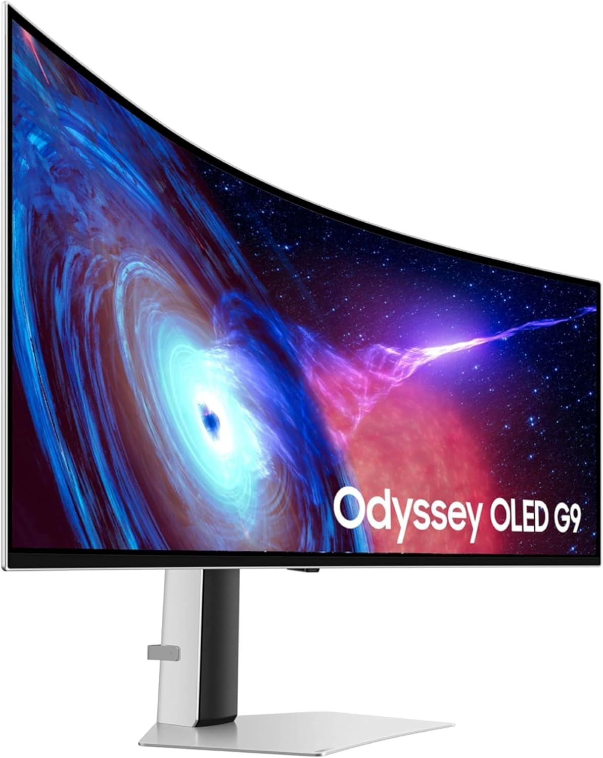 Samsung 49" Odyssey G93SC Series Curved Gaming Monitor, QD-OLED, 240Hz, 0.03ms, DQHD, G-Sync Compatible, FreeSync Premium Pro, Adjustable Stand