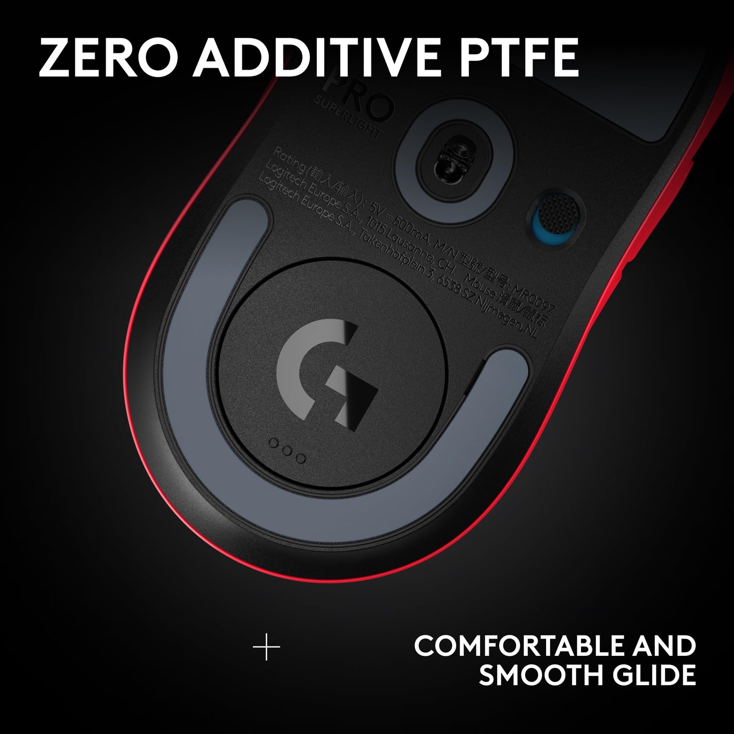 Logitech G PRO X Superlight 2 Wireless Gaming Mouse - Black | 60g, Symmetrical Shape, <8 kHz Polling, 44K DPI, PowerPlay Wireless Charging Supported, USB-C, 5 Buttons, For PC/Mac