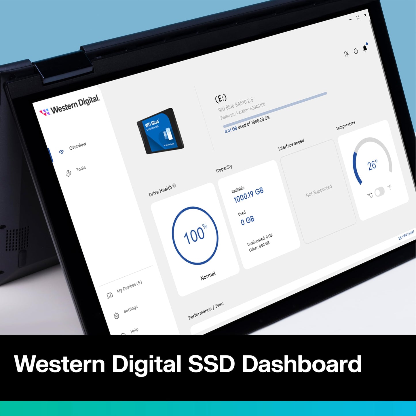Western Digital 250GB WD Blue SA510 SATA Internal Solid State Drive SSD - SATA III 6 Gb/s, 2.5"/7mm, Up to 555 MB/s - WDS250G3B0A