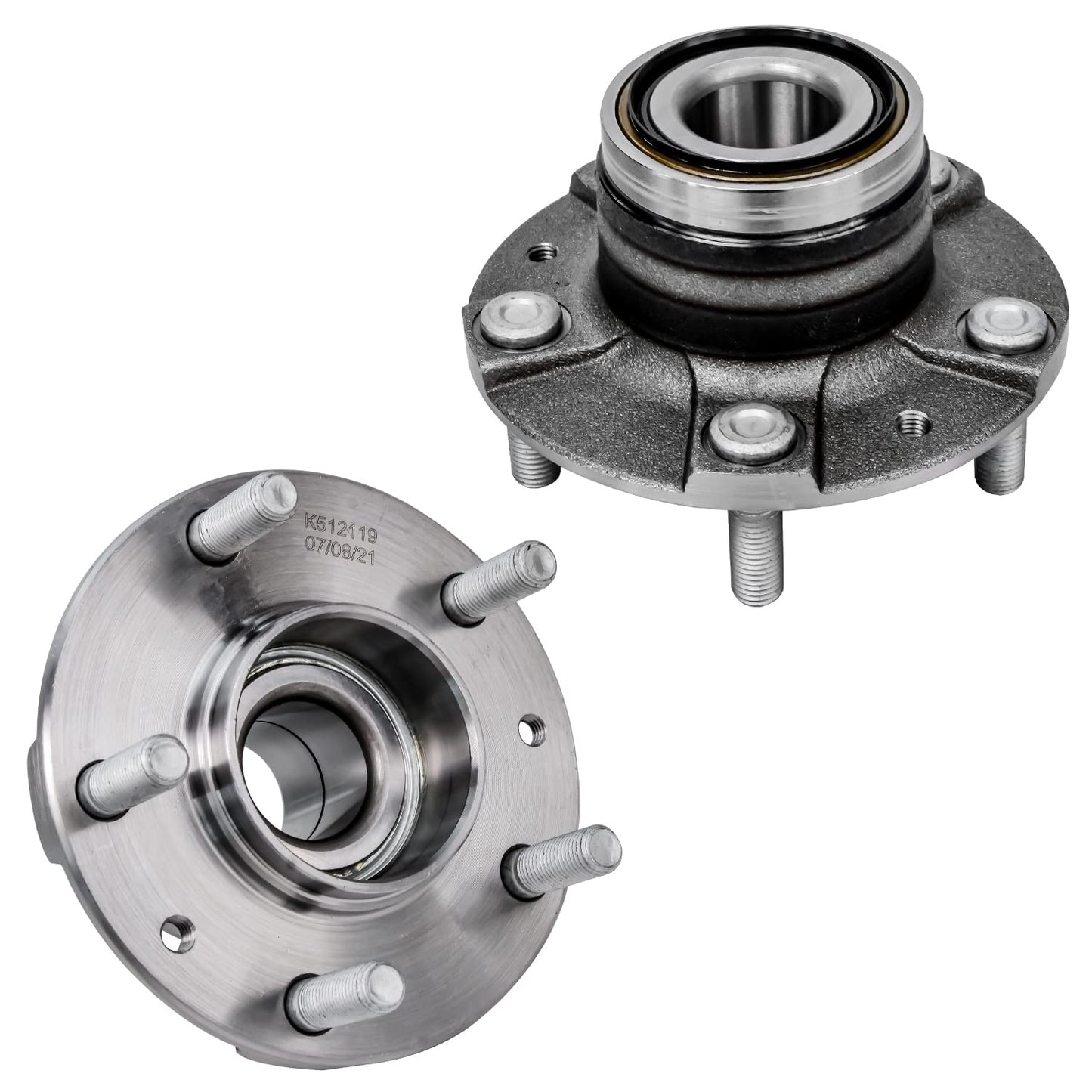Detroit Axle - Pair 2WD Front Wheel Bearing Hub Assembly for 99-06 Chevy Silverado Sierra 1500, 00-06 Suburban 1500 Tahoe Yukon GMC Yukon XL 1500, 02-06 Cadillac Escalade 6 Lugs [with ABS]