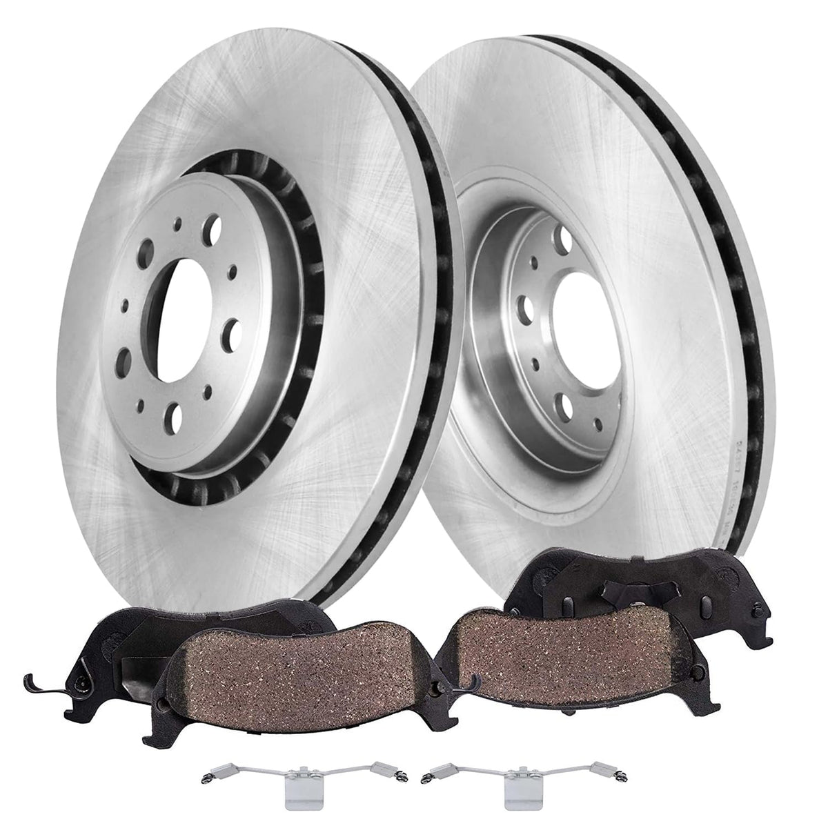 Detroit Axle - Rear Brake Rotors Pads for 2019-2026 Chevy Silverado 1500