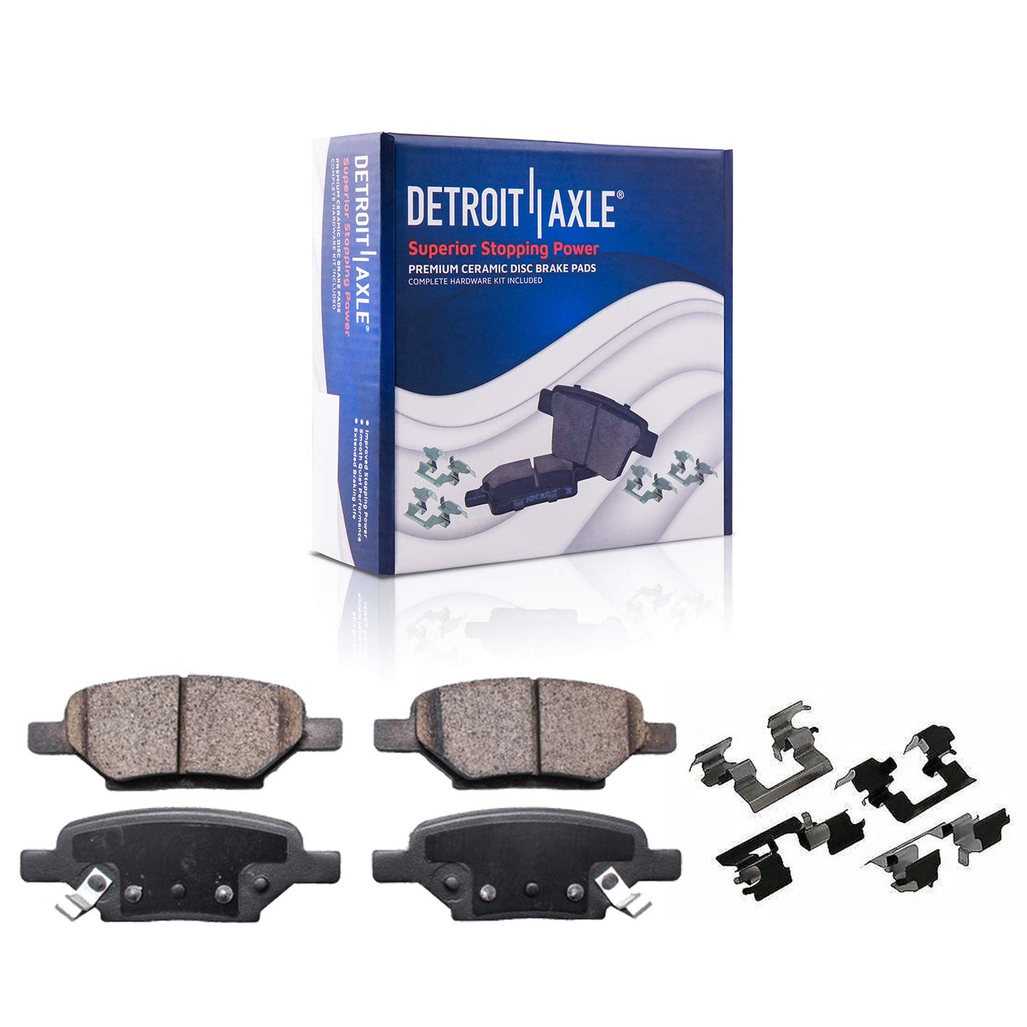 Detroit Axle - Brake Kit for Subaru Impreza Forester Legacy Outback 11.54'' inch Front & 11.26" inch Rear Disc Brake Rotors Ceramic Brake Pads Front and Rear Replacement, Brakes and Rotors