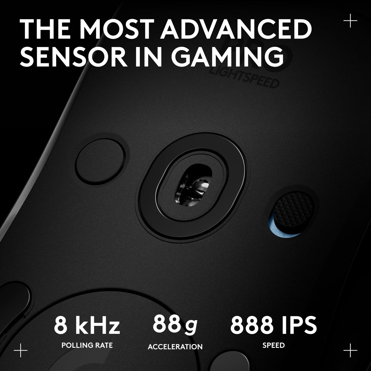 Logitech G PRO 2 Lightspeed Wireless Gaming Mouse, Right- or Left-Handed Mouse with up to 4 Customizable and Switchable Magnetic Side Buttons, 44K DPI Sensor, USB-C Charging, for PC/Mac - Black