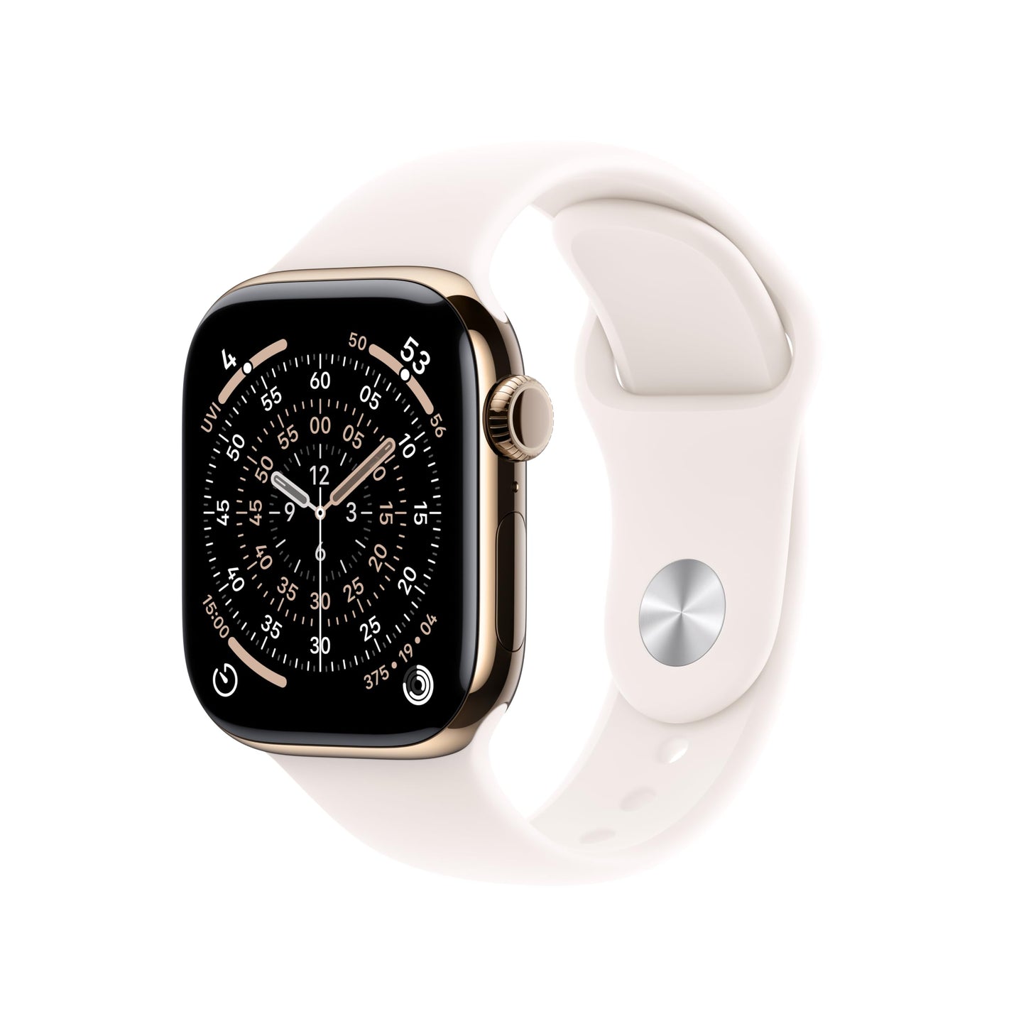 Apple Watch Series 11 [GPS 42mm] Smartwatch with Rose Gold Aluminum Case with Light Blush Sport Band - S/M. Sleep Score, Fitness Tracker, Health Monitoring, Always-On Display, Water Resistant