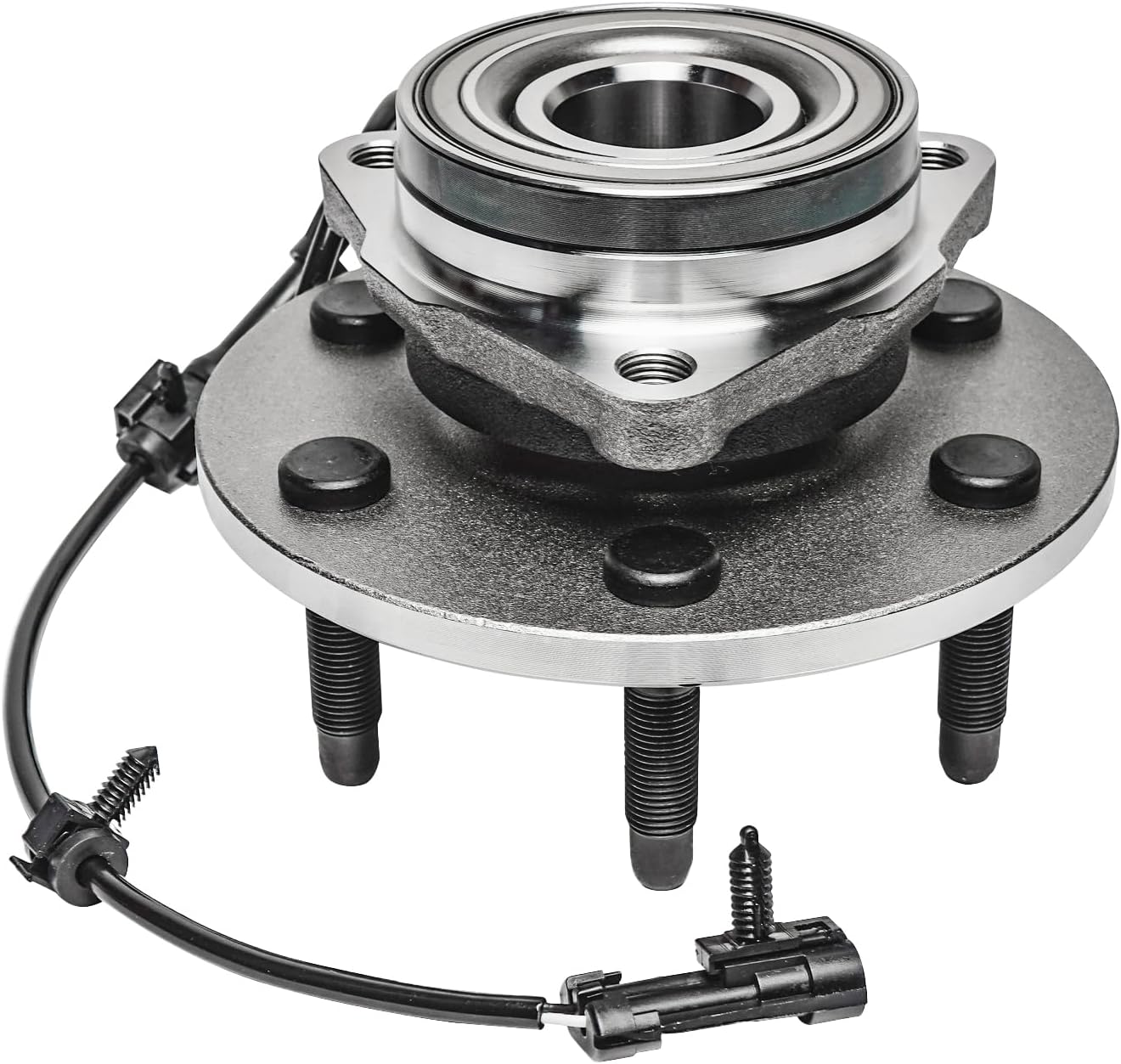 Detroit Axle - 4WD Front Wheel Bearing Hubs for Chevy GMC Silverado Sierra Avalanche Yukon XL Suburban 1500 Tahoe Cadillac Escalade ESV EXT, Wheel Bearing and Hub Assembly Set Replacement Pair Hubs